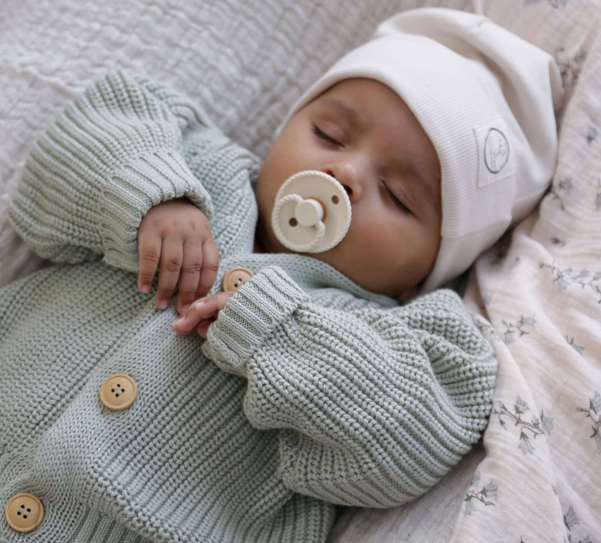 Organic Knit Cardigan - Seagrass - SALE - Image 20