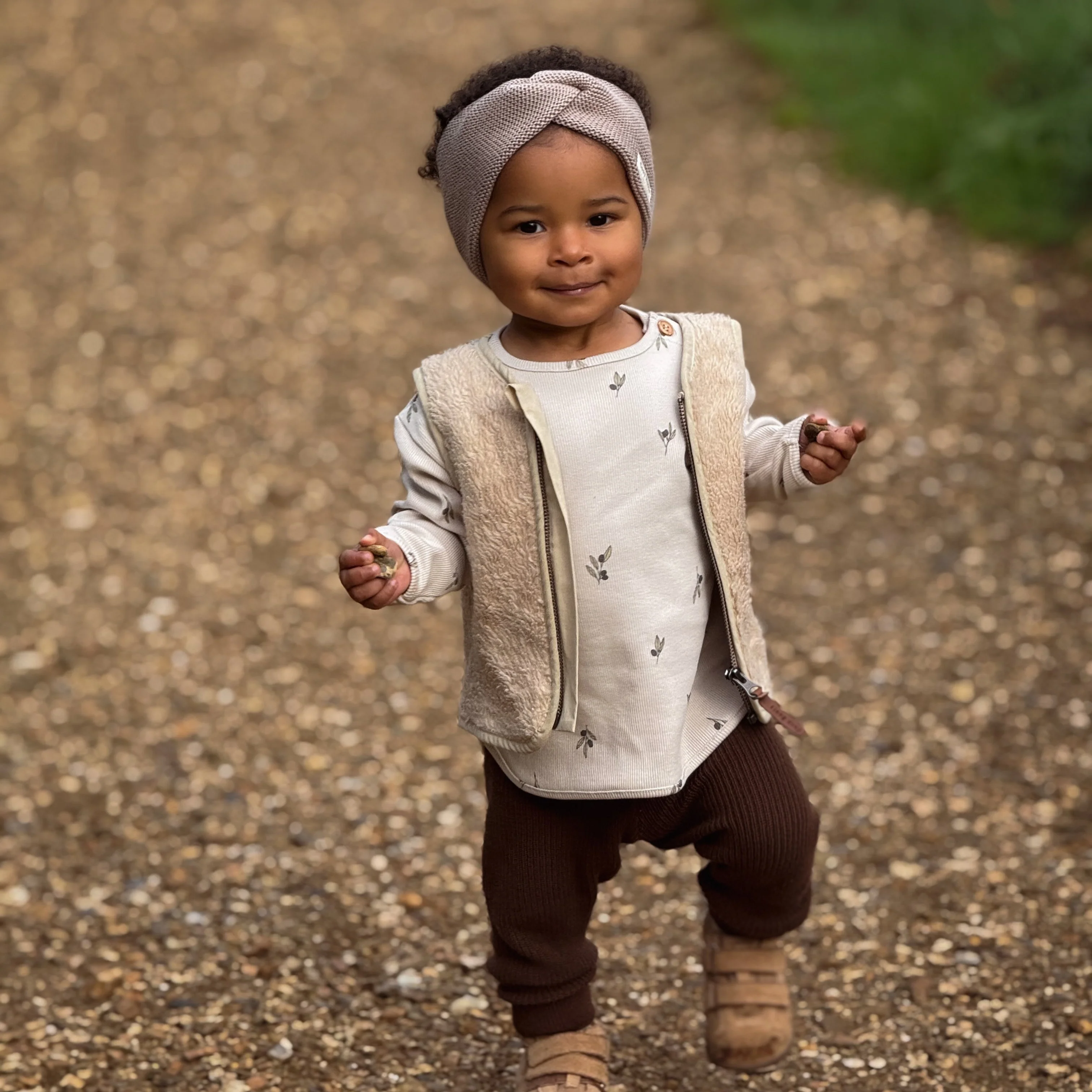 Organic Knit Headband - Caramel - Image 12