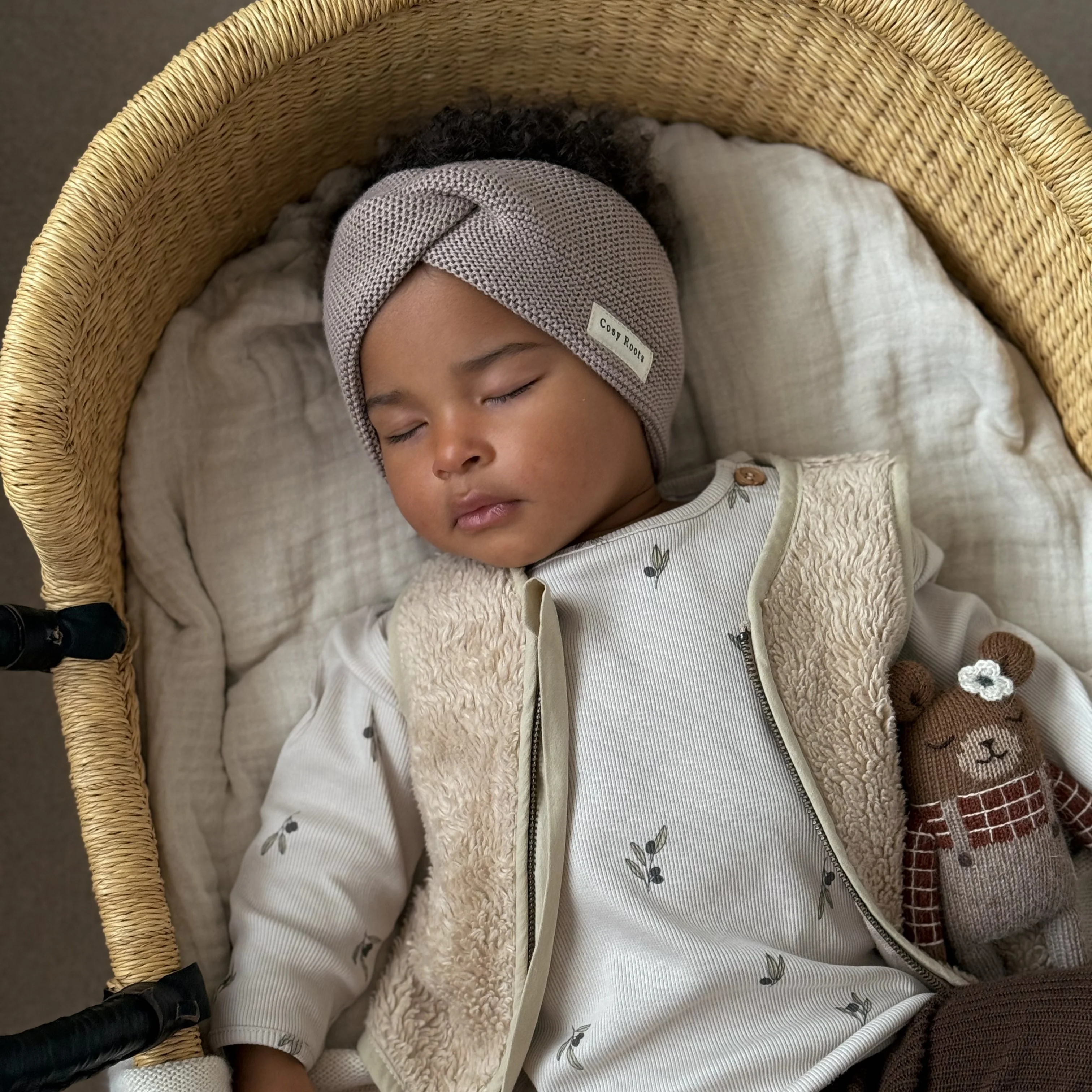 Organic Knit Headband - Caramel - Image 3