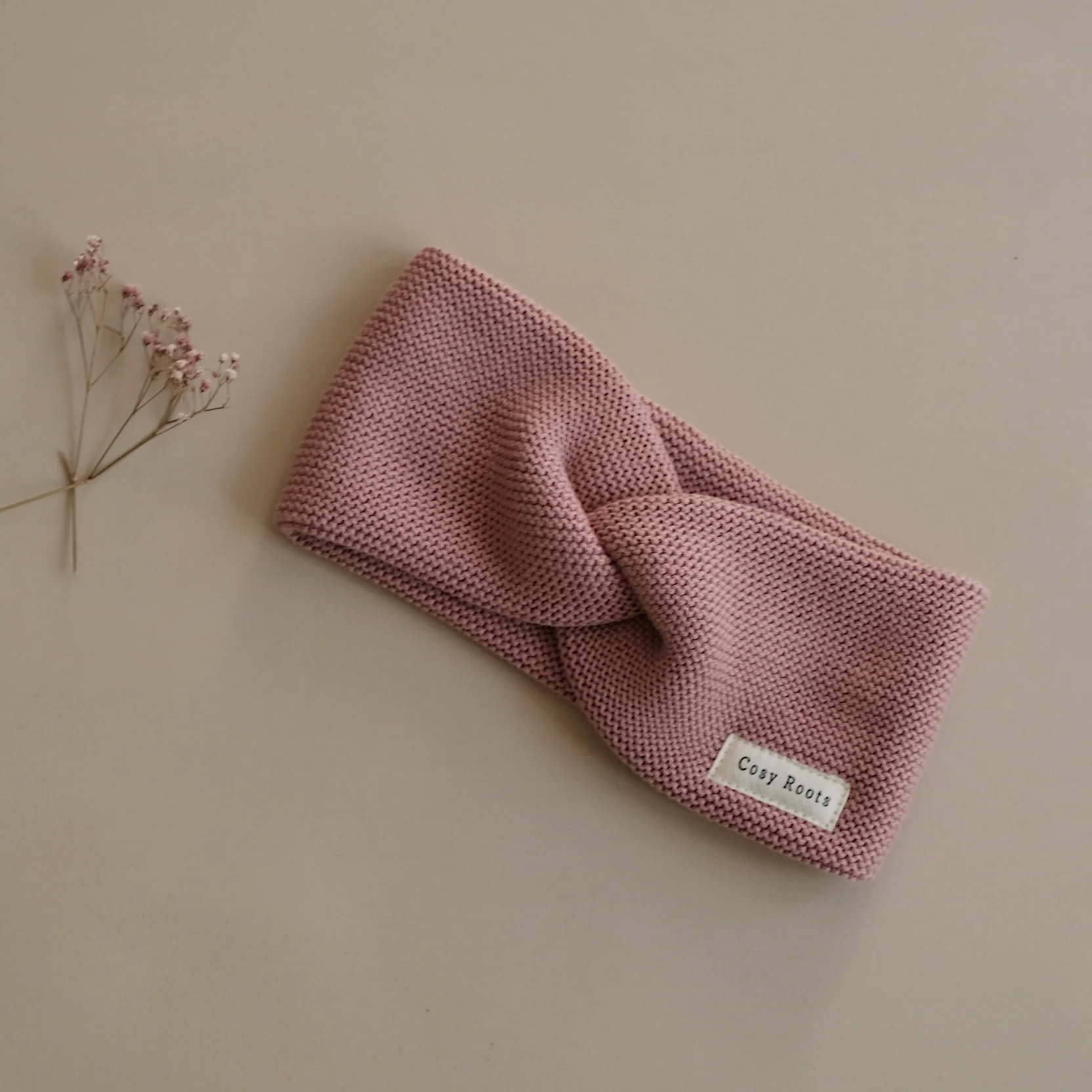 Organic Knit Headband - Dusty Rose - Image 3