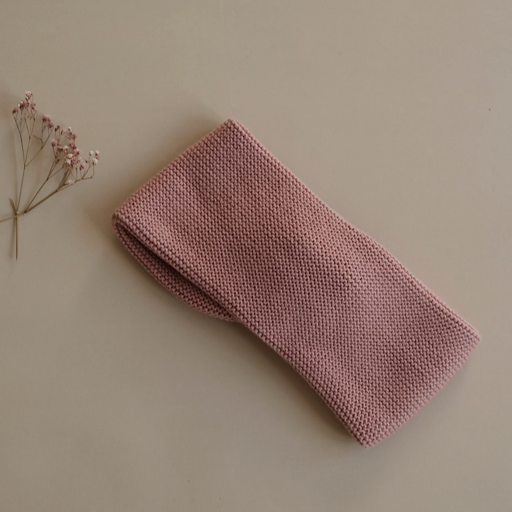 Organic Knit Headband - Dusty Rose - Image 4