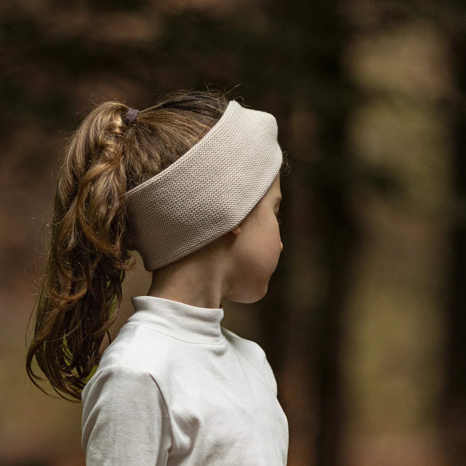 Organic Knit Headband - Sand - Image 5