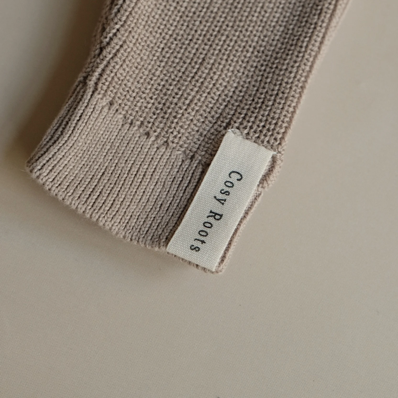 Organic Knit Leggings - Caramel - Image 4