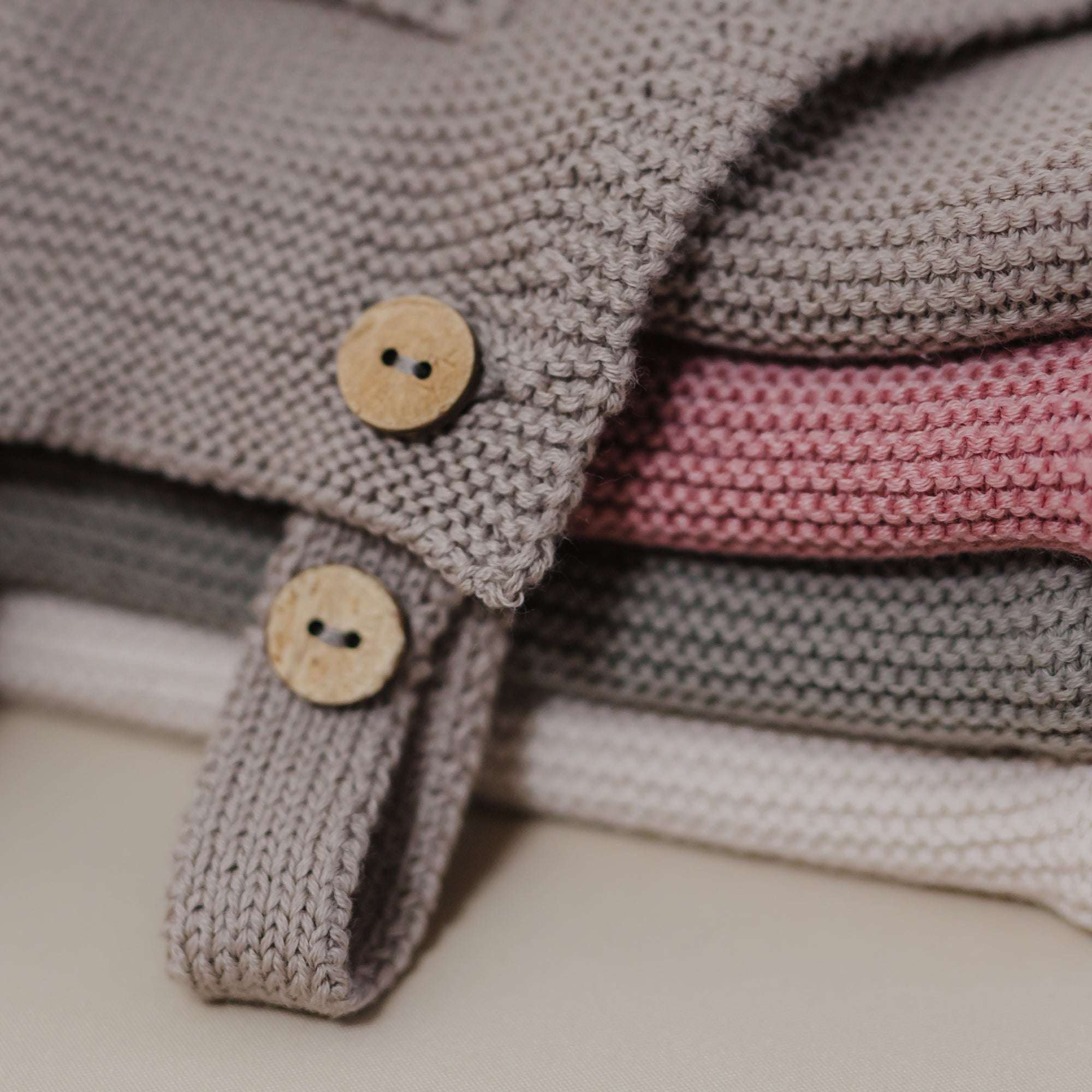 Organic Knit Dungarees - Caramel - SALE - Image 11