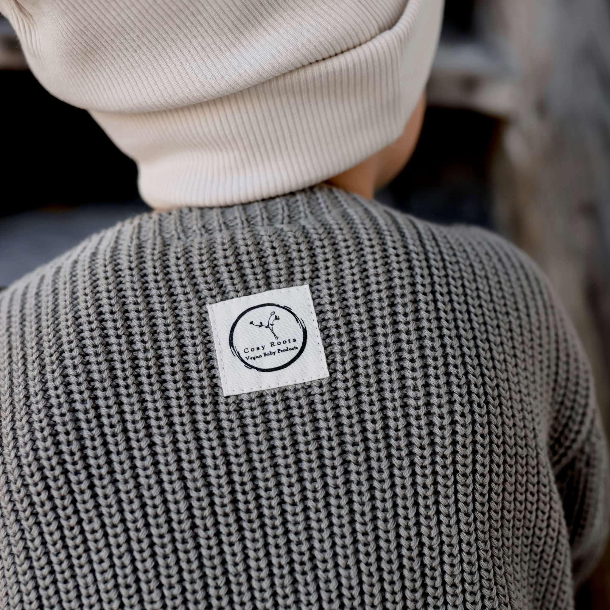 Organic Oversize Knit Pulli - Khaki- SALE - Image 4