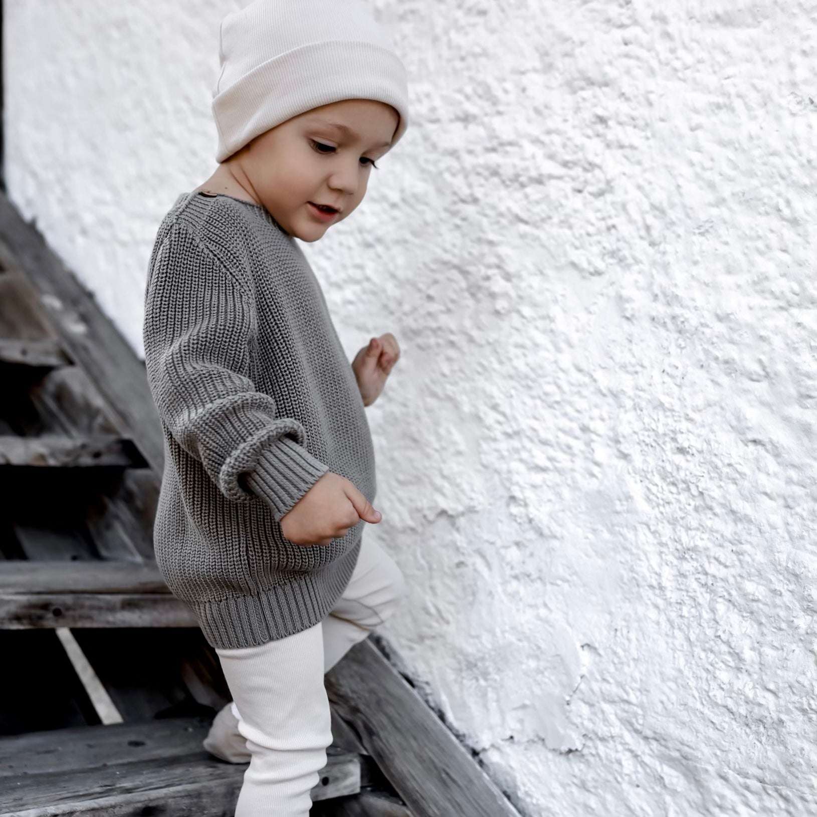 Organic Oversize Knit Pulli - Khaki- SALE - Image 6