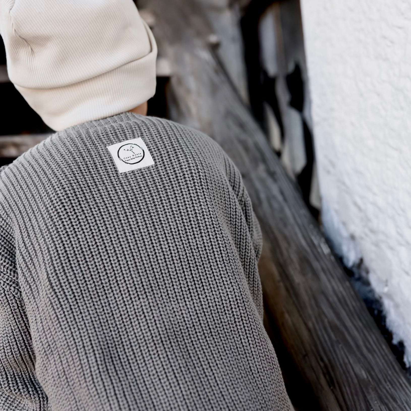 Organic Oversize Knit Pulli - Khaki- SALE - Image 9