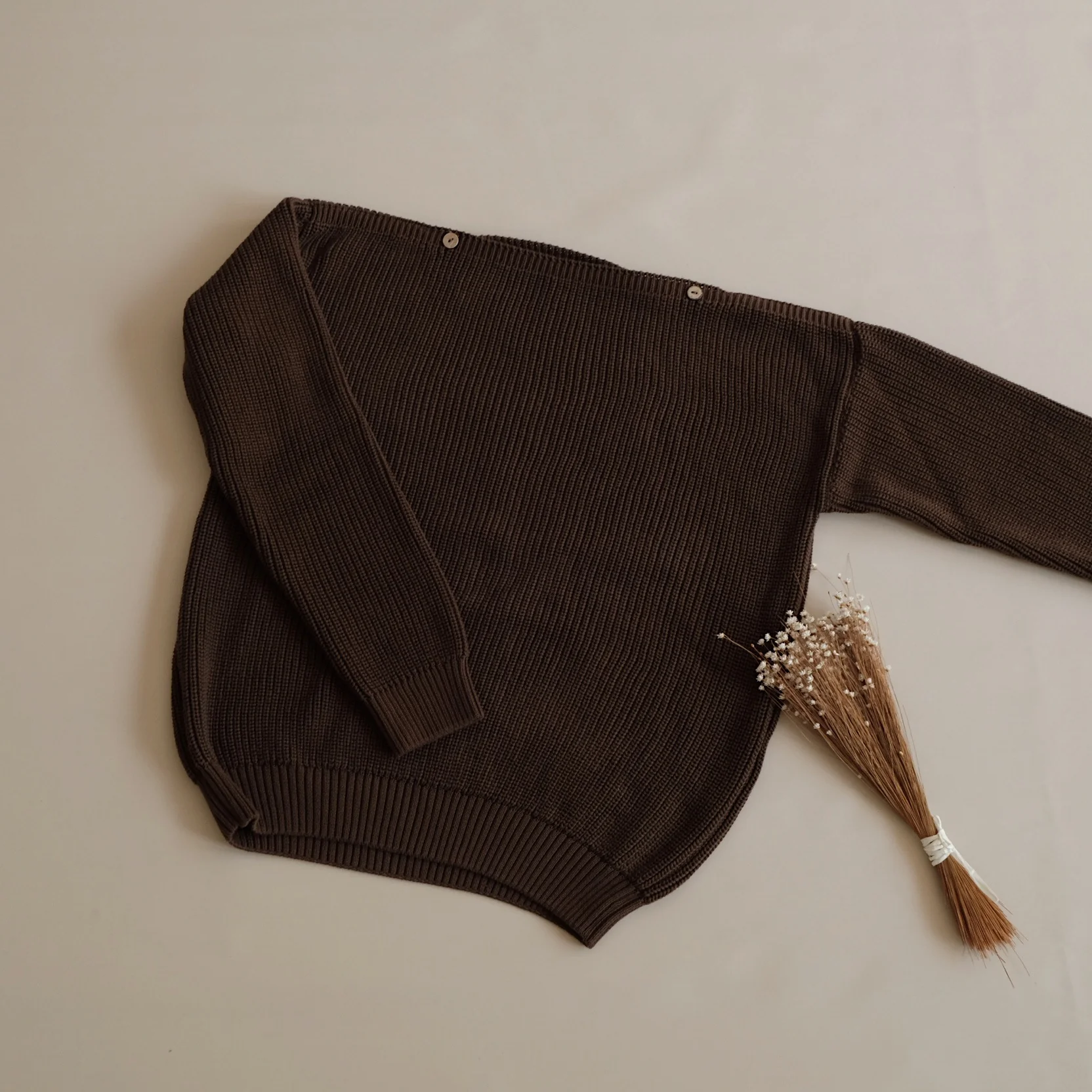 Organic Knit Pulli - MUM - Chocolate - REGULAR FIT - Image 10