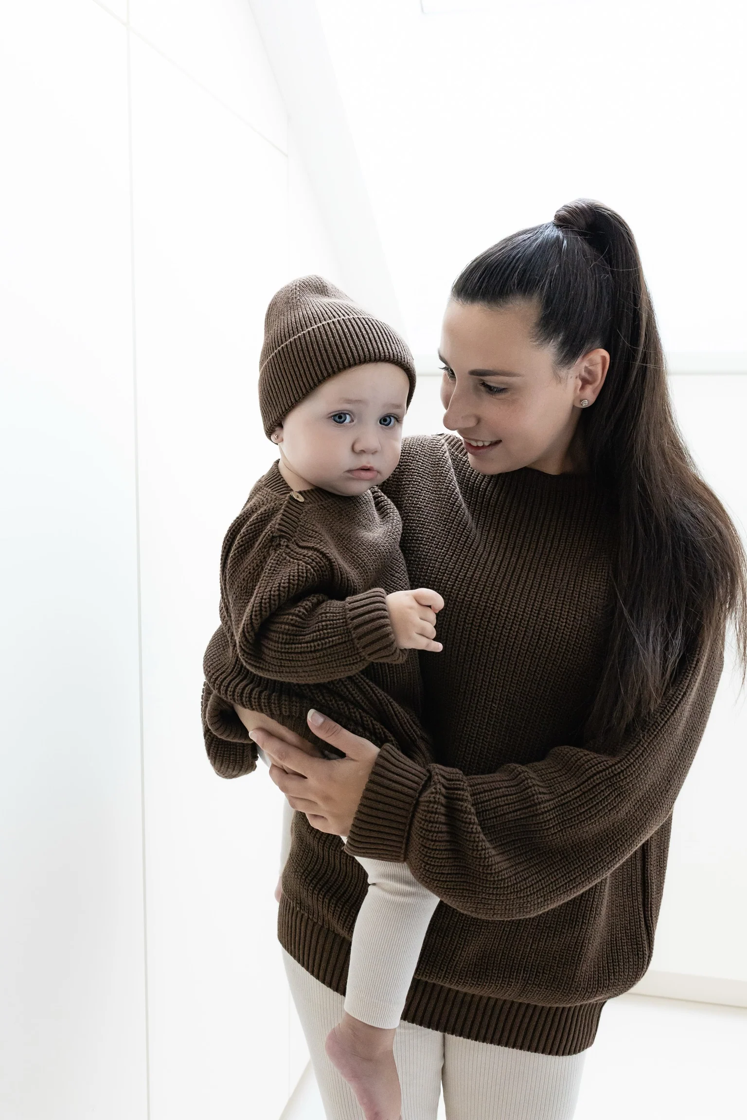 Organic Knit Pulli - MUM - Chocolate - REGULAR FIT - Image 4