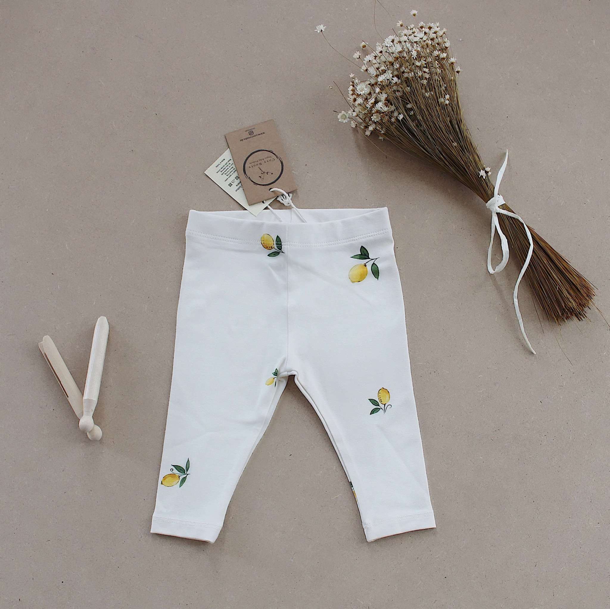 Organic Leggings - Pure Lemon - S A L E - Image 18