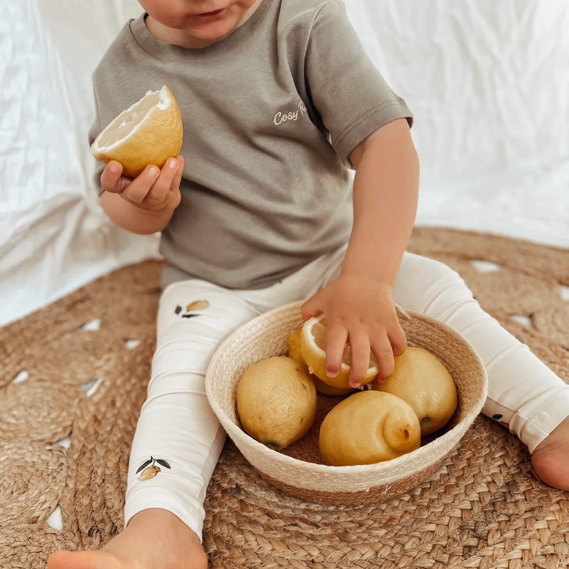 Organic Leggings - Pure Lemon - S A L E - Image 3