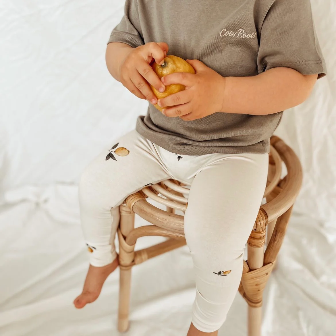 Organic Leggings - Pure Lemon - S A L E - Image 6