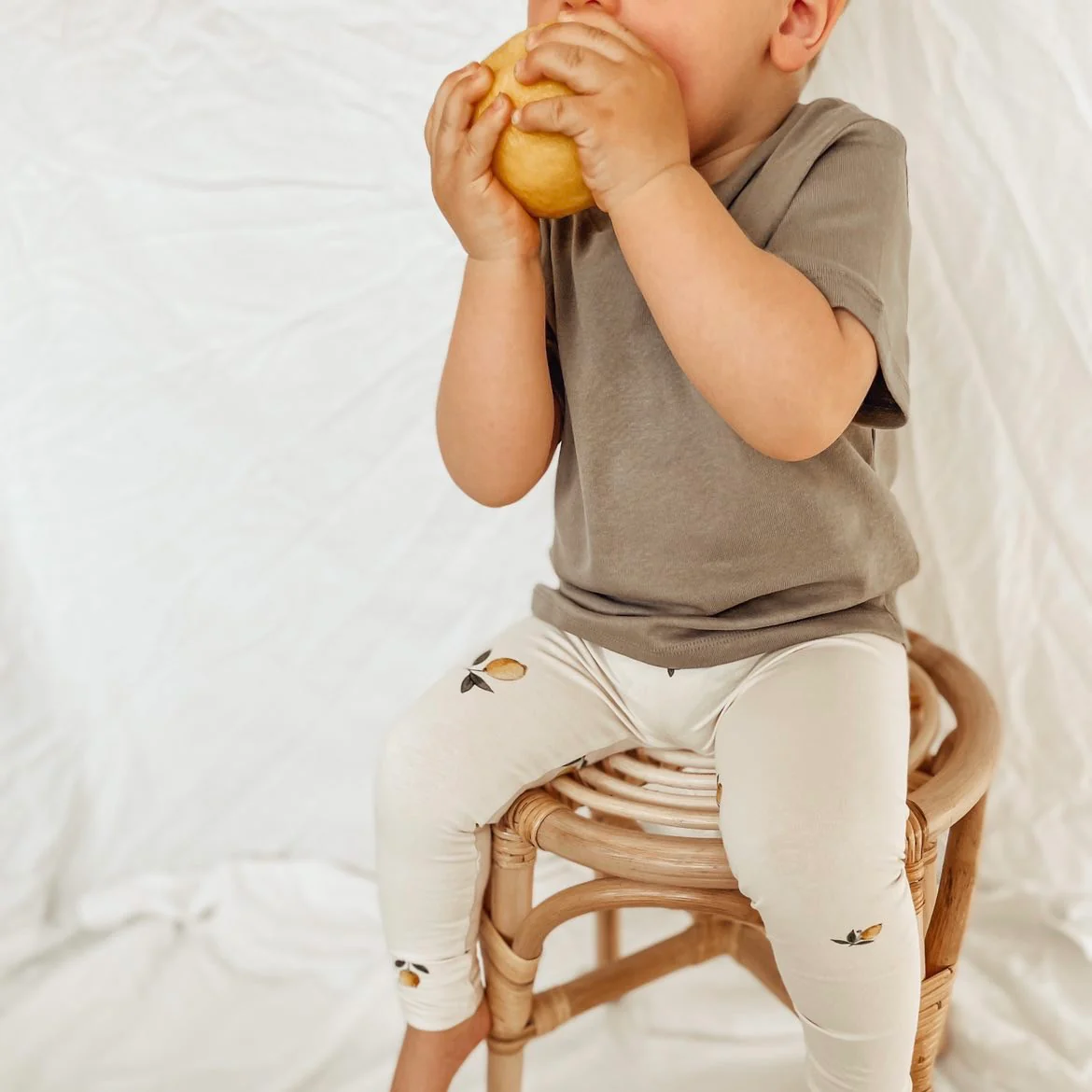 Organic Leggings - Pure Lemon - S A L E - Image 8