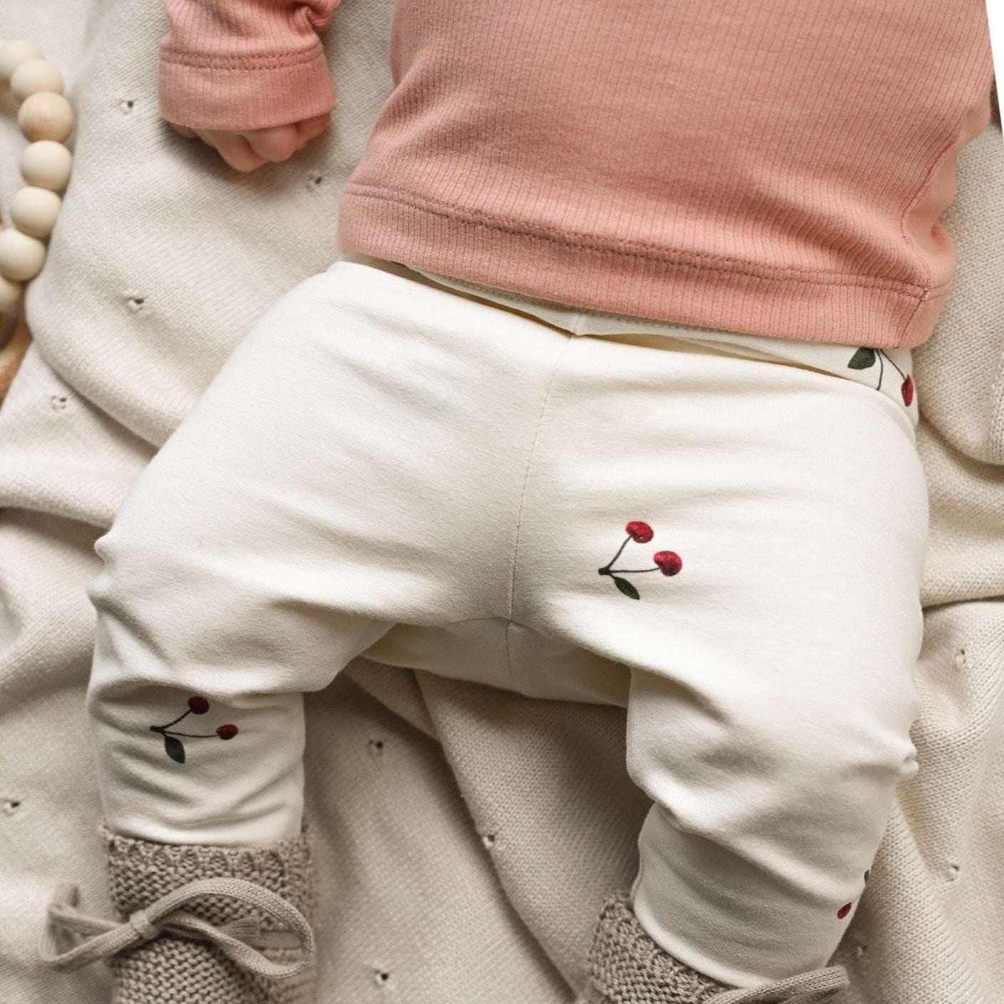 Organic Leggings - Pure Cherry - Image 4
