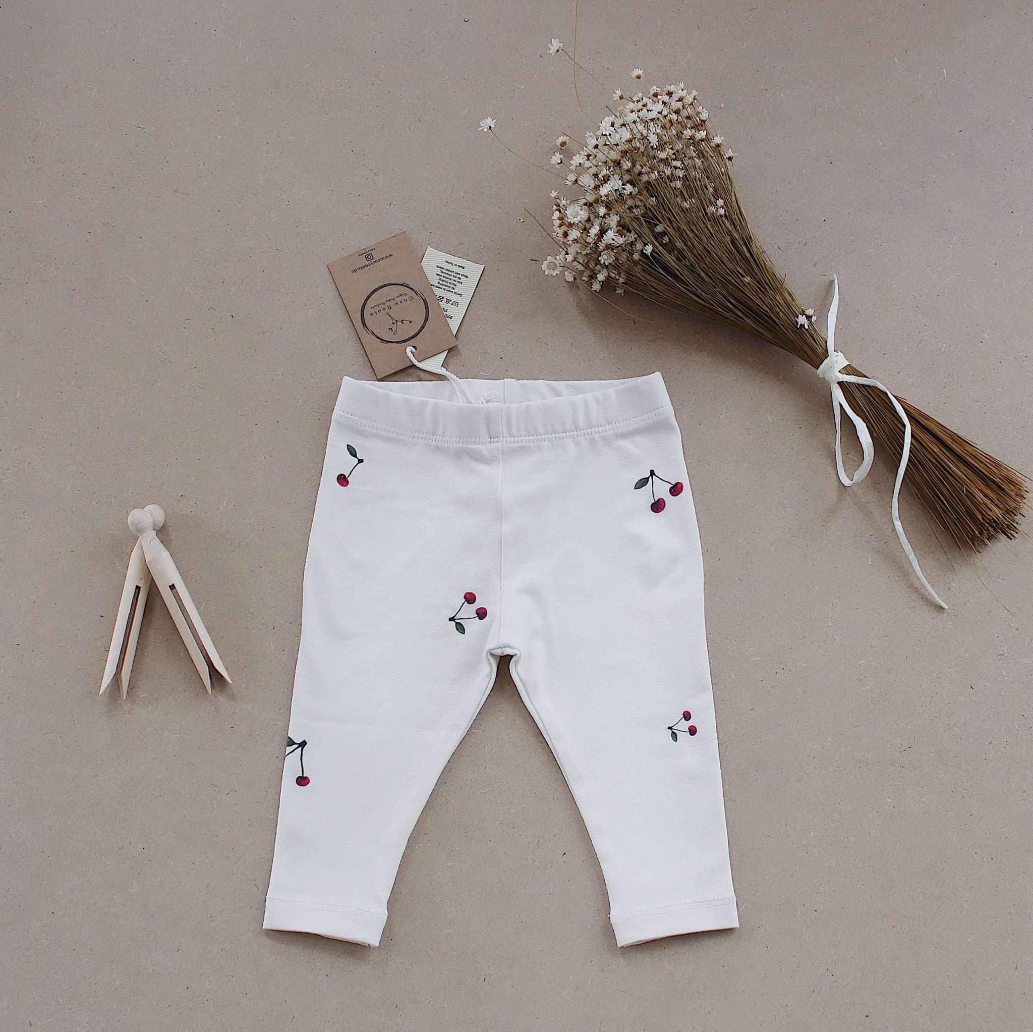Organic Leggings - Pure Cherry - Image 7