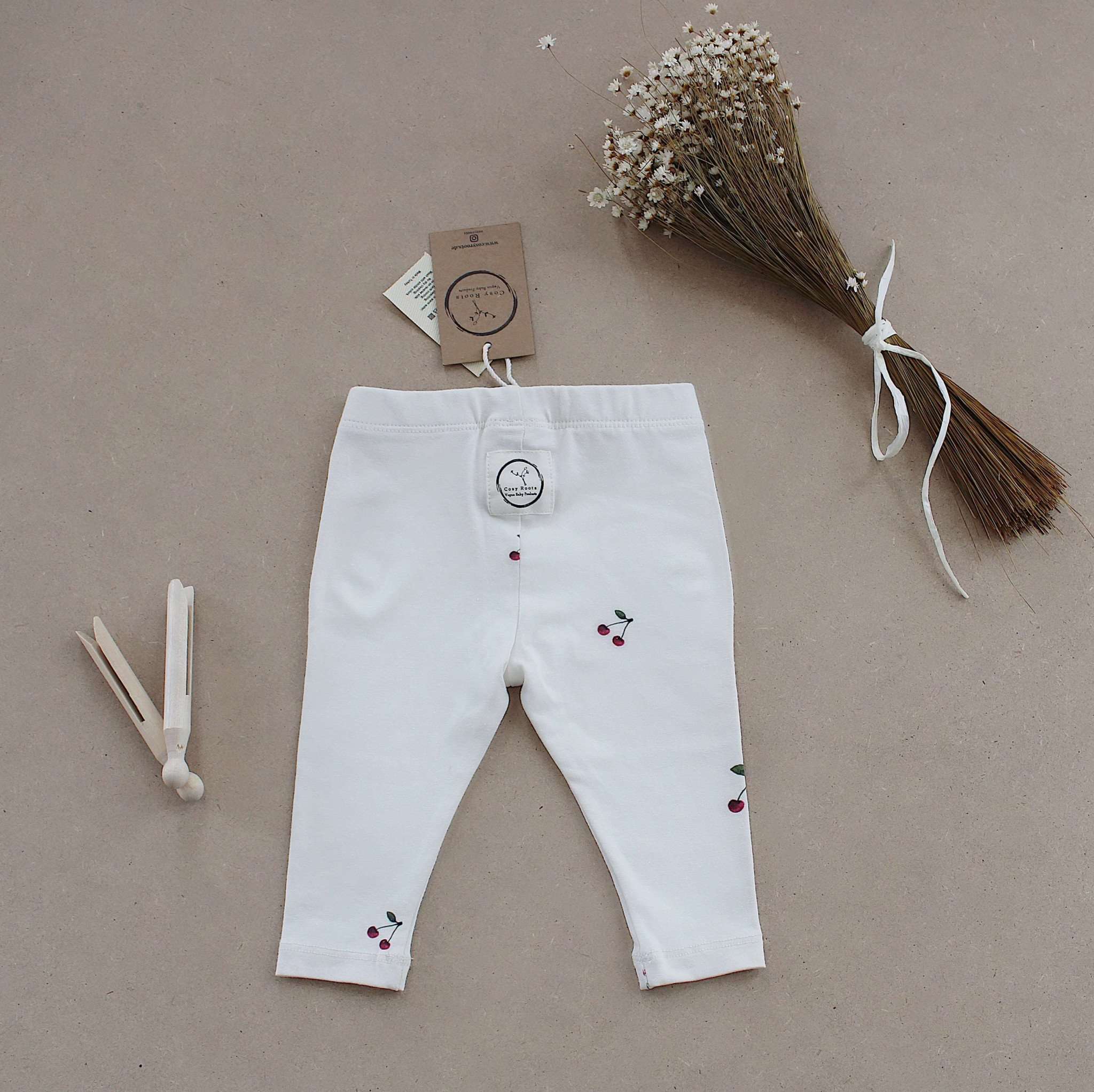 Organic Leggings - Pure Cherry - Image 8