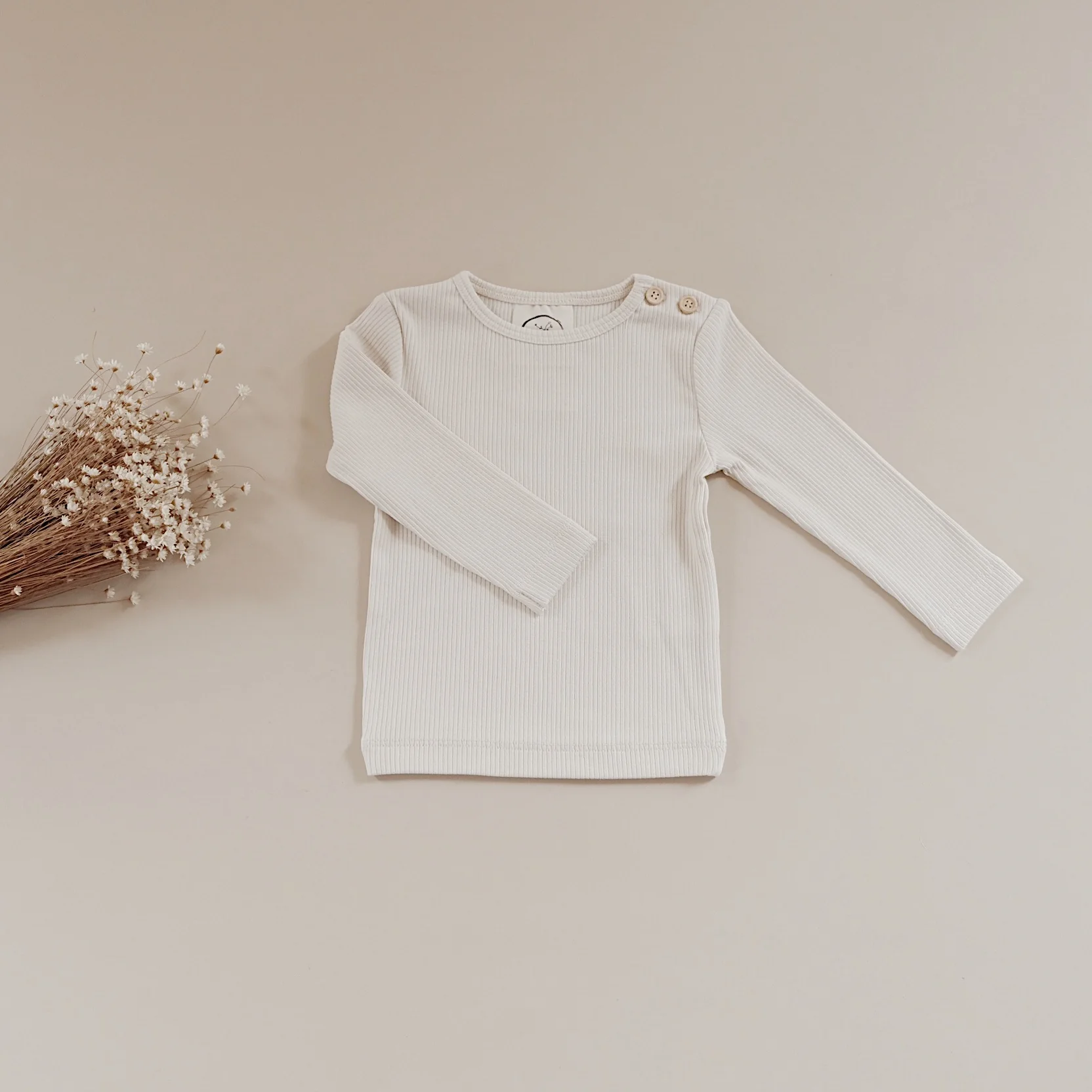 Organic Slim Longsleeve - Sand - Image 5