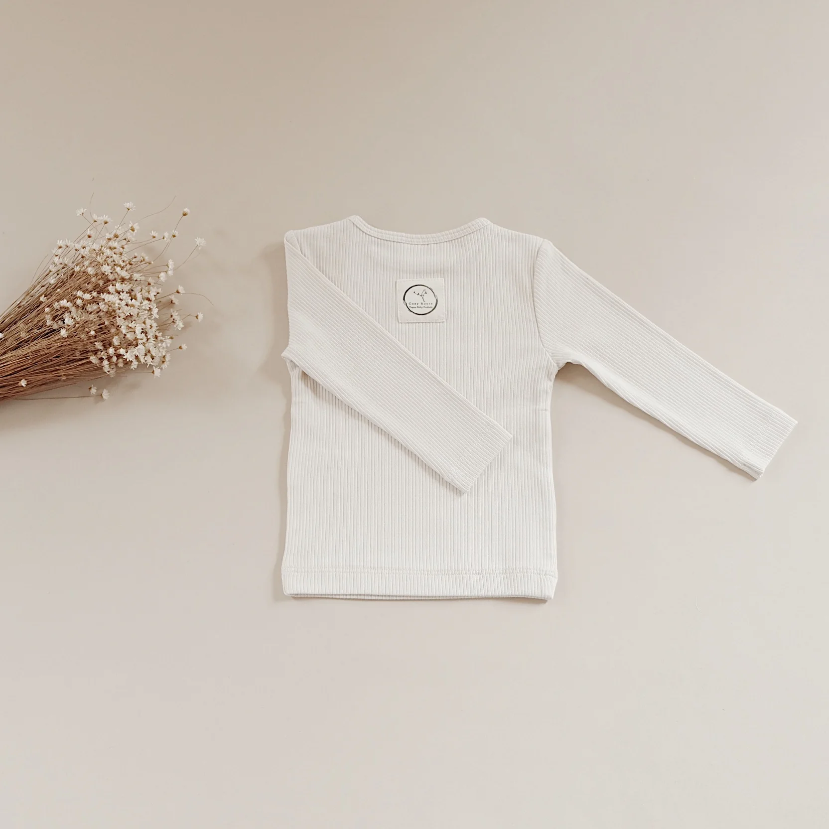 Organic Slim Longsleeve - Sand - Image 6