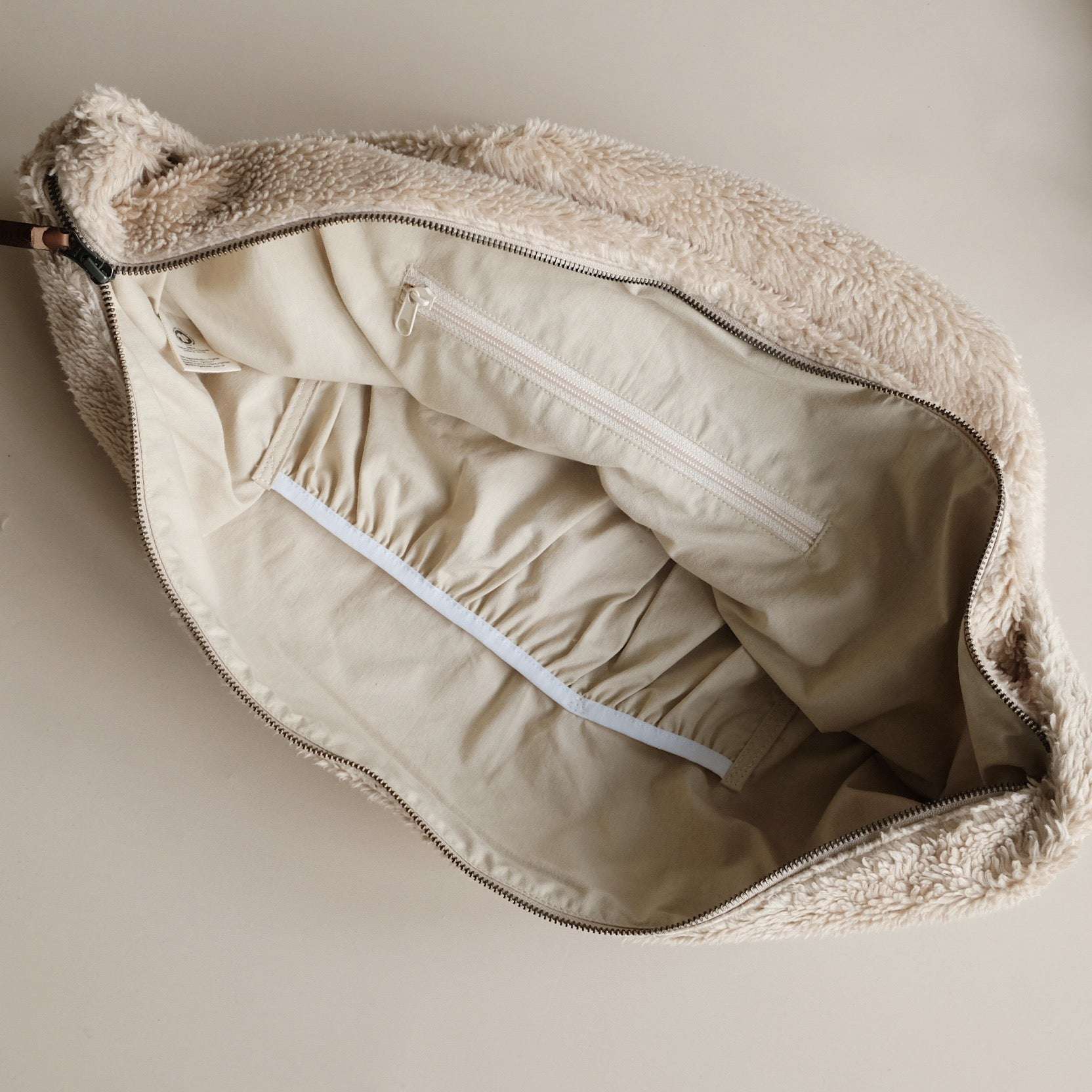 Organic Teddy Mum Bag - Cream - SALE - Image 8