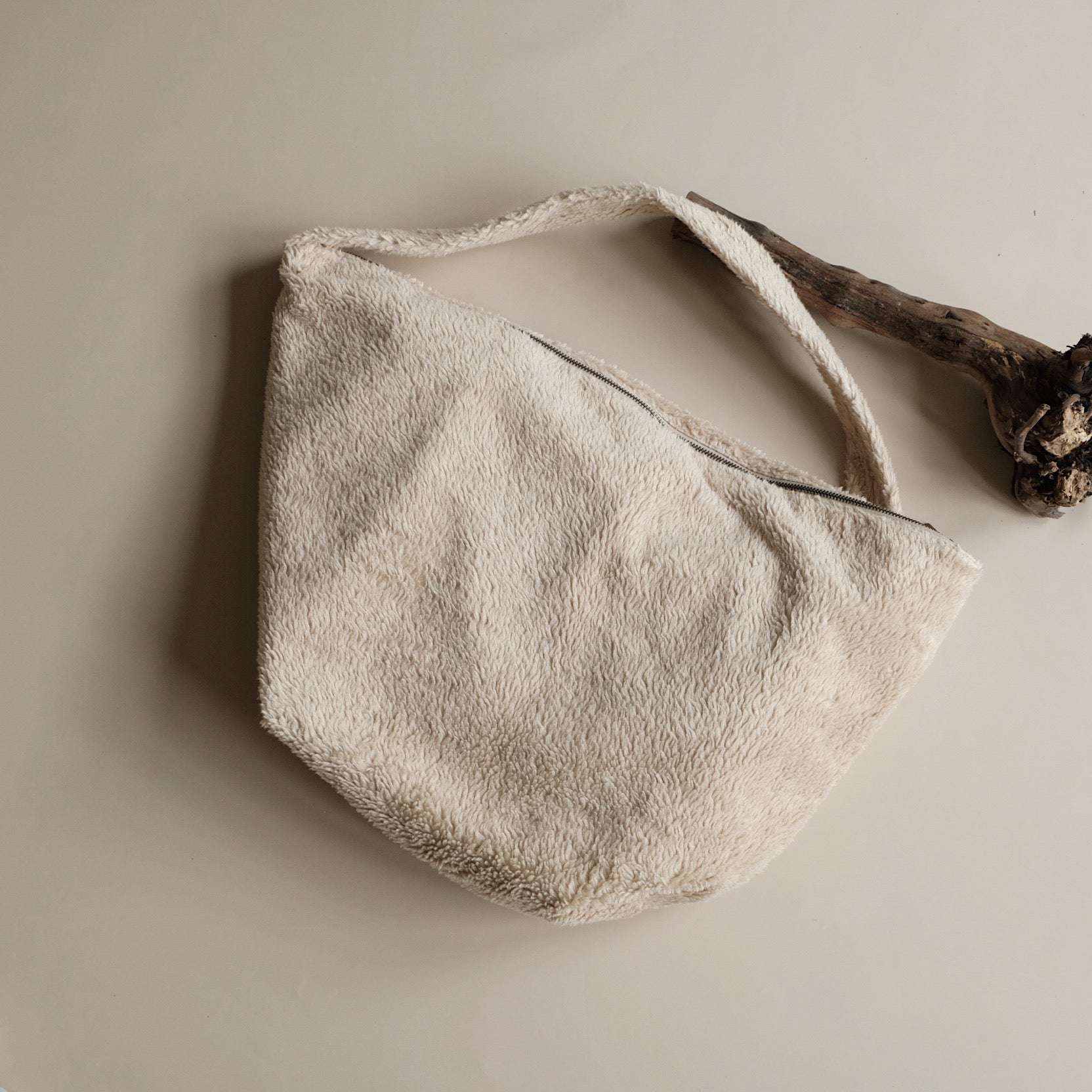 Organic Teddy Mum Bag - Cream - SALE - Image 9
