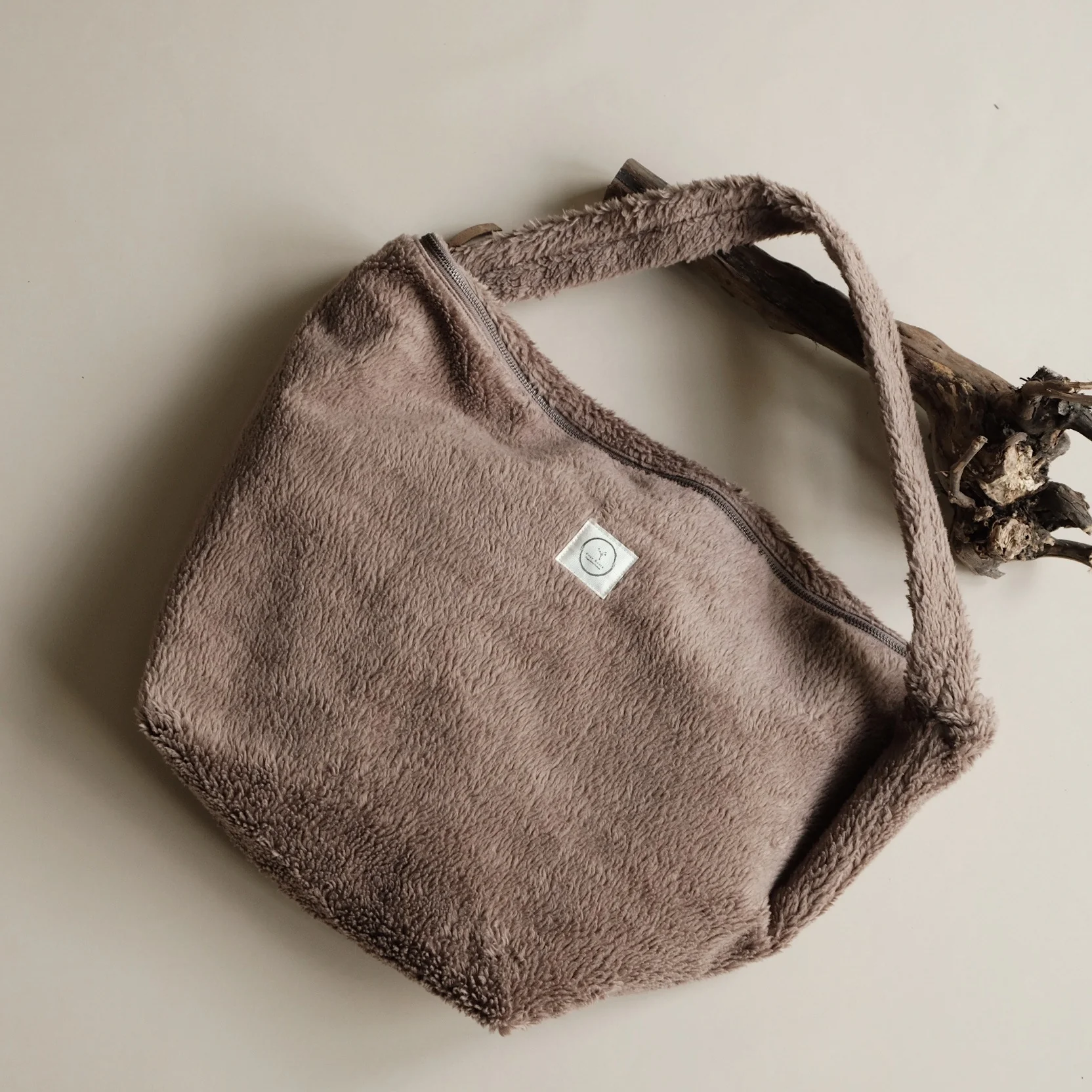 Organic Teddy Mum Bag - Mocha - SALE - Image 10
