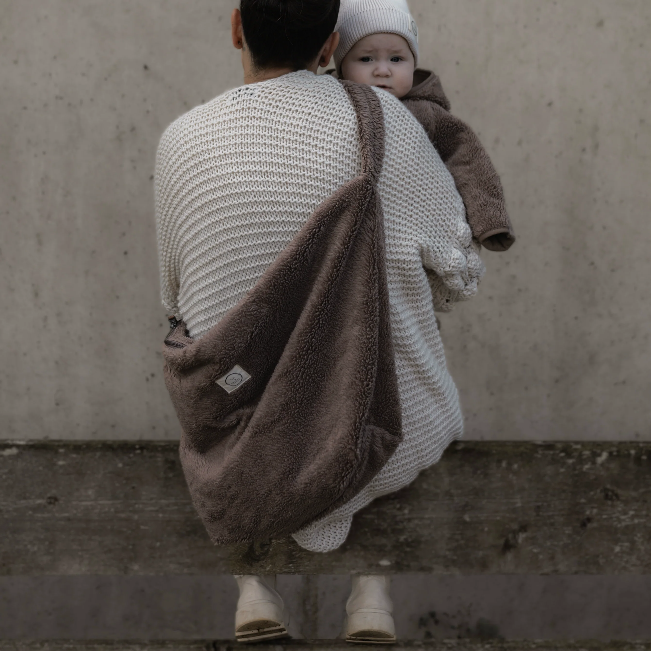 Organic Teddy Mum Bag - Mocha - SALE - Image 7