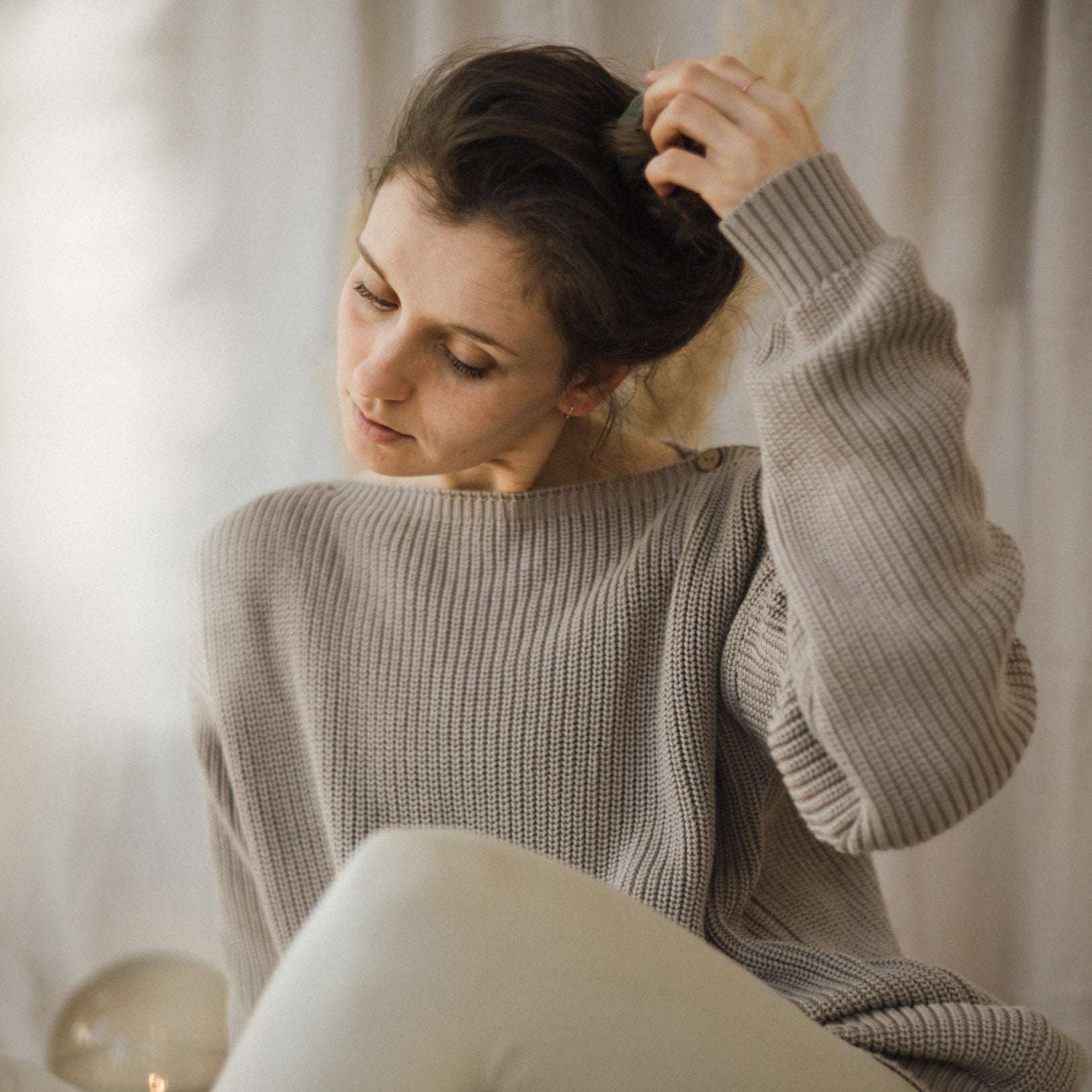 Organic Knit Pulli - MUM - Caramel - REGULAR FIT - Image 8