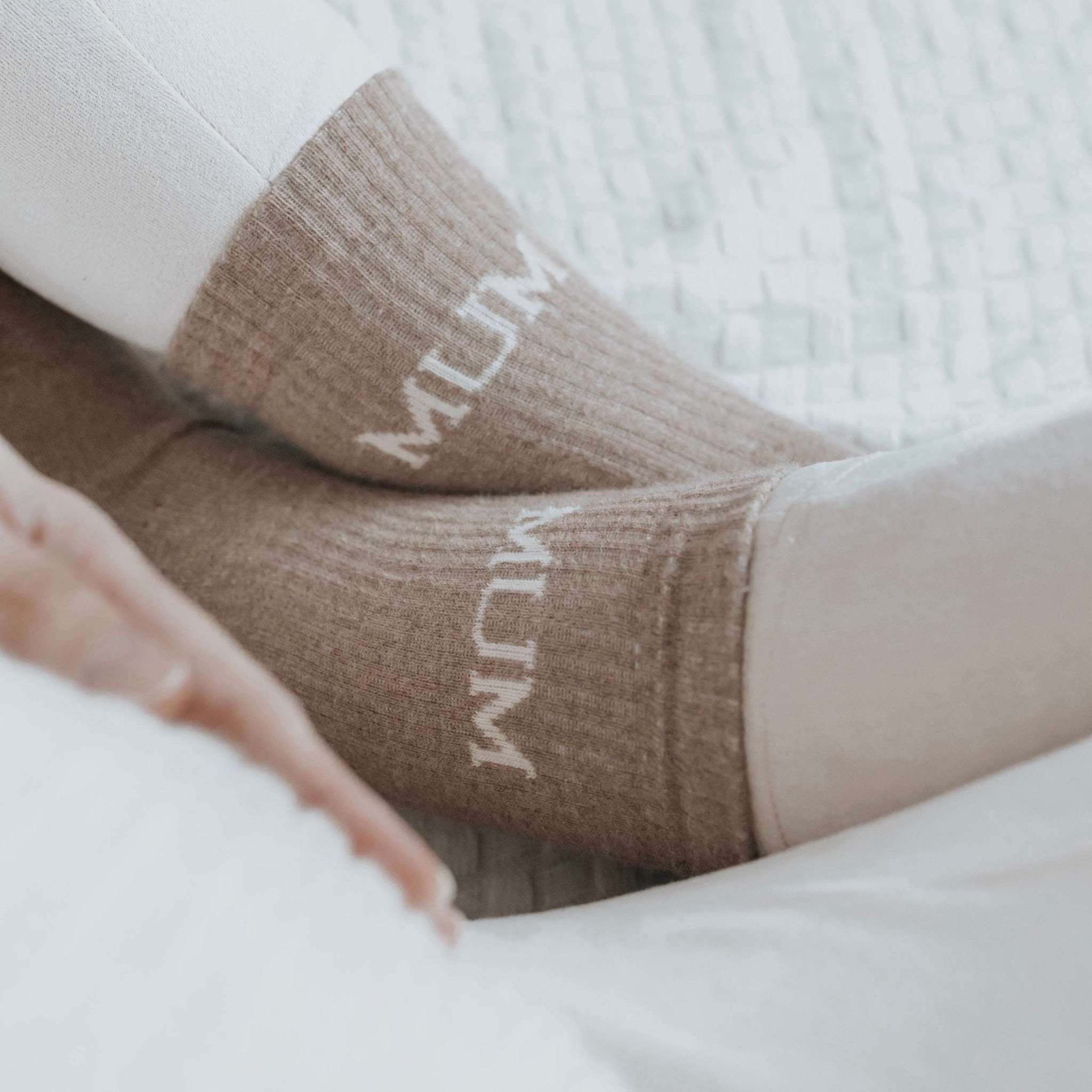 Organic MUM Socks - Oatmilk - Image 5