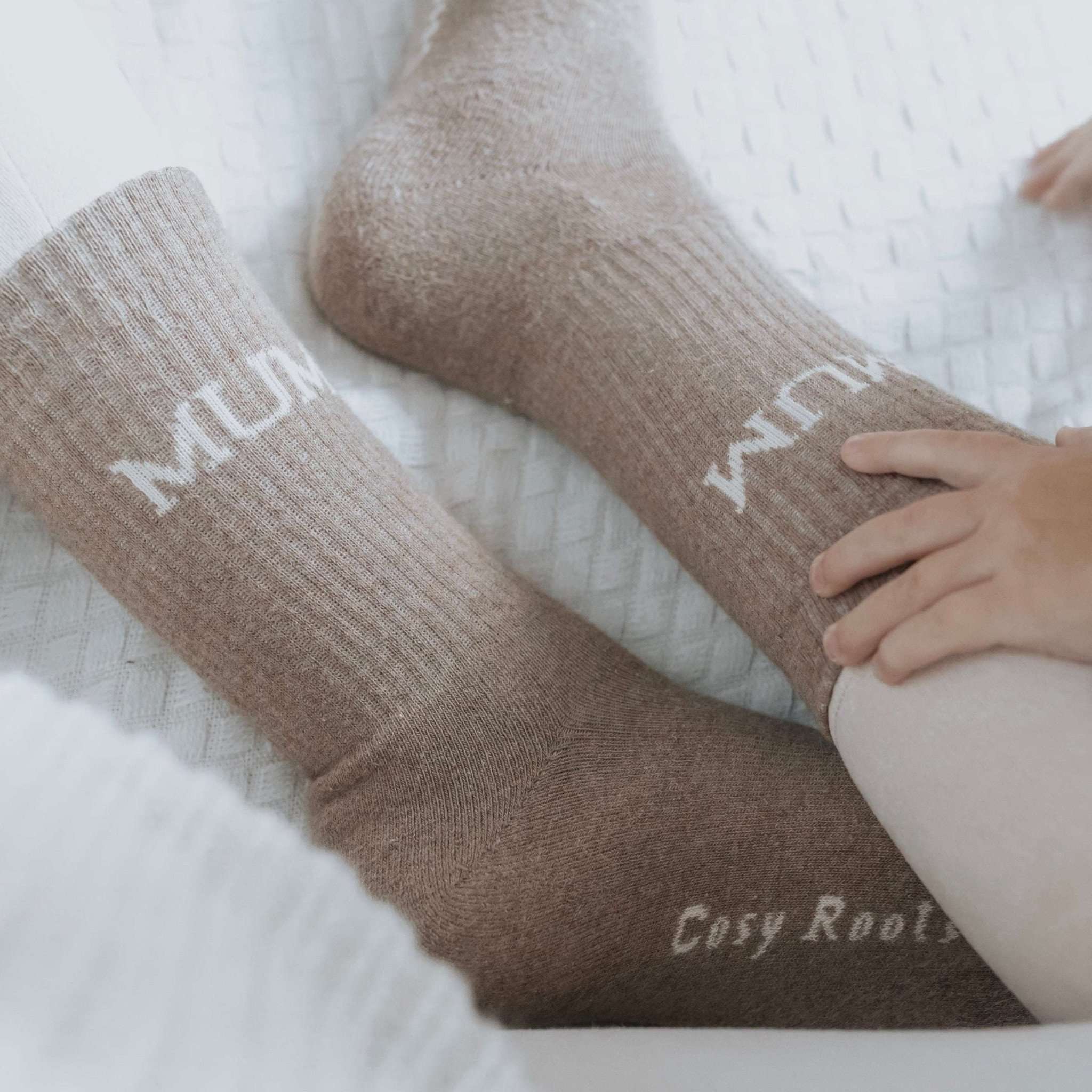 Organic MUM Socks - Oatmilk - Image 7