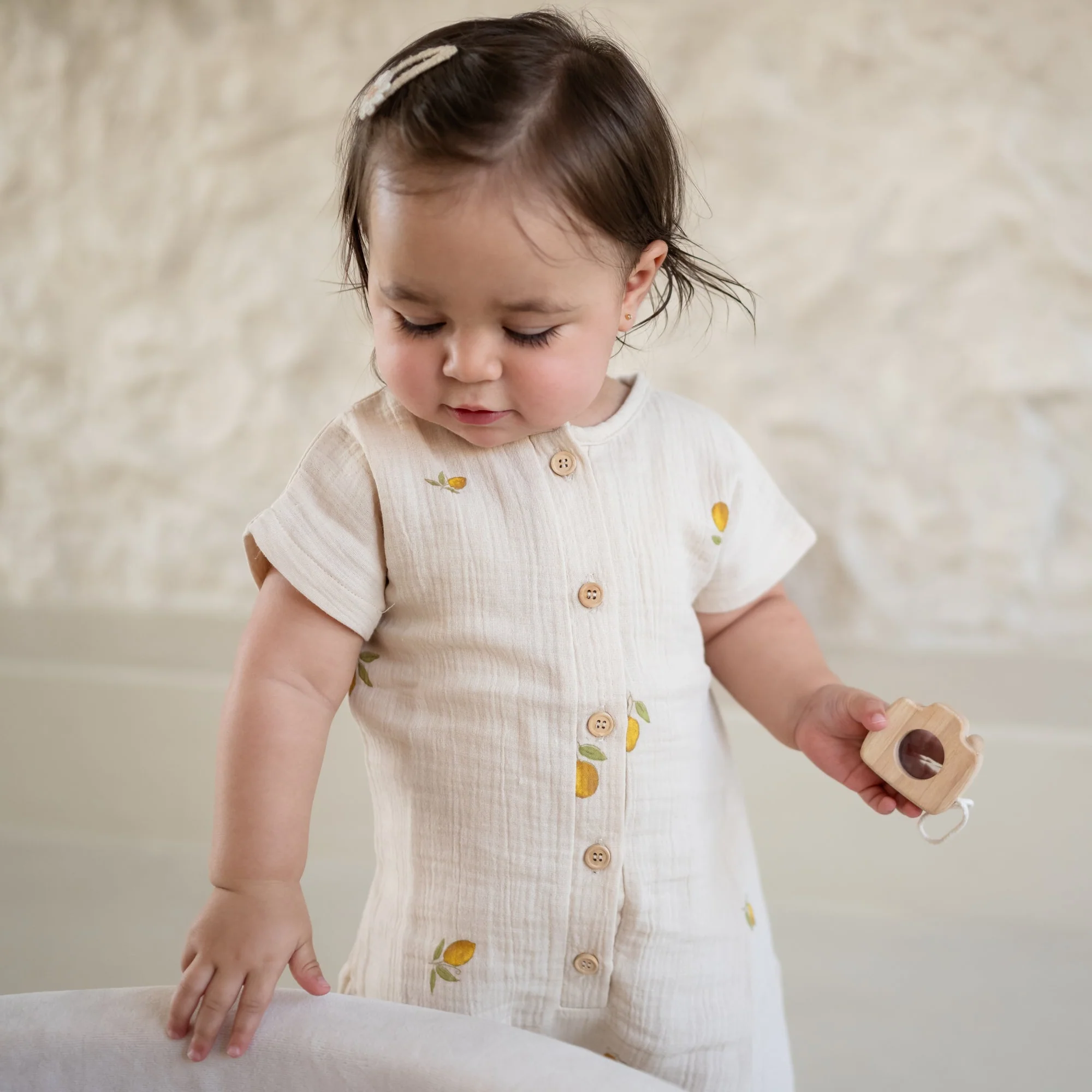 Muslin Onesie - Pure Lemon - Image 4