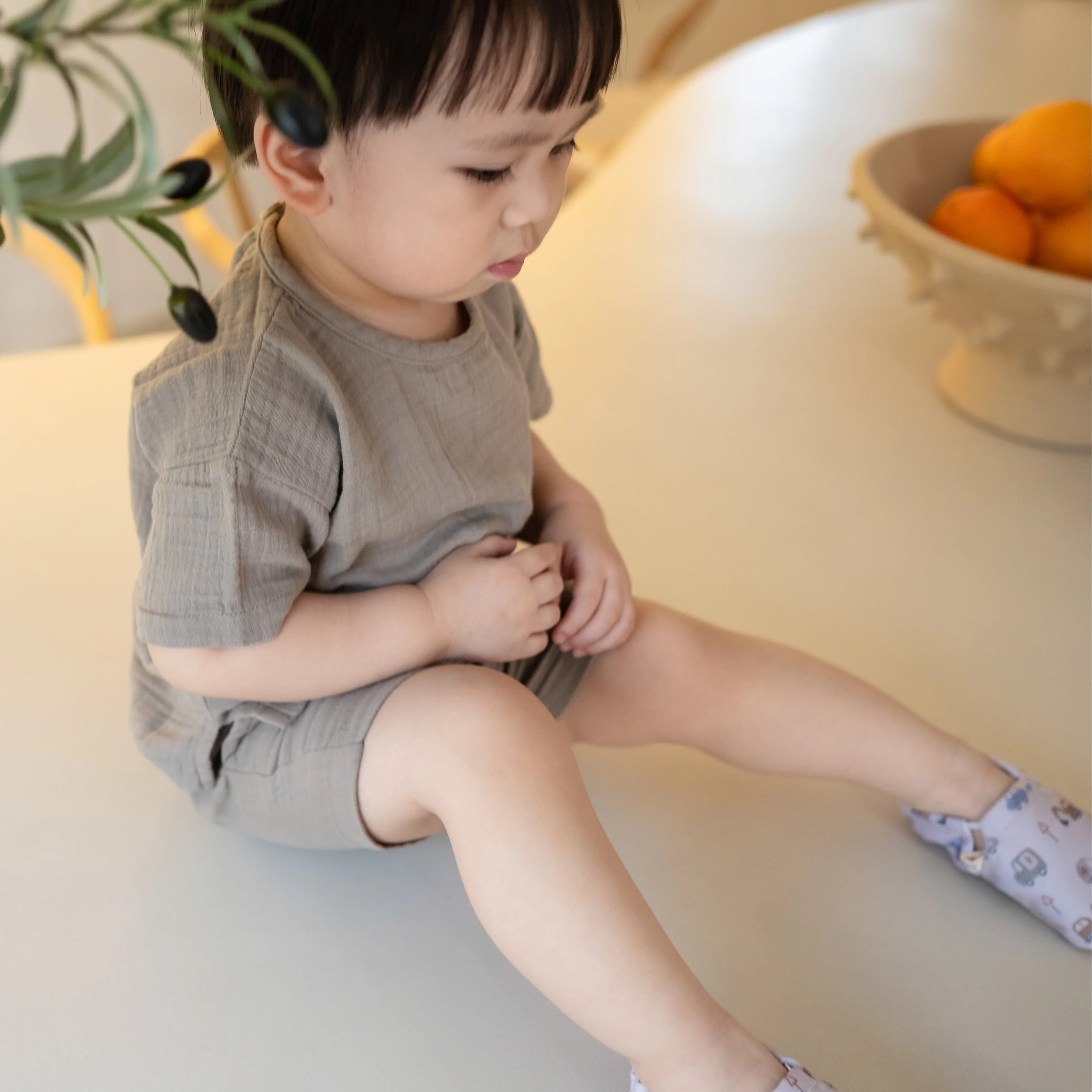 Organic Muslin T-Shirt - Caramel - Image 4