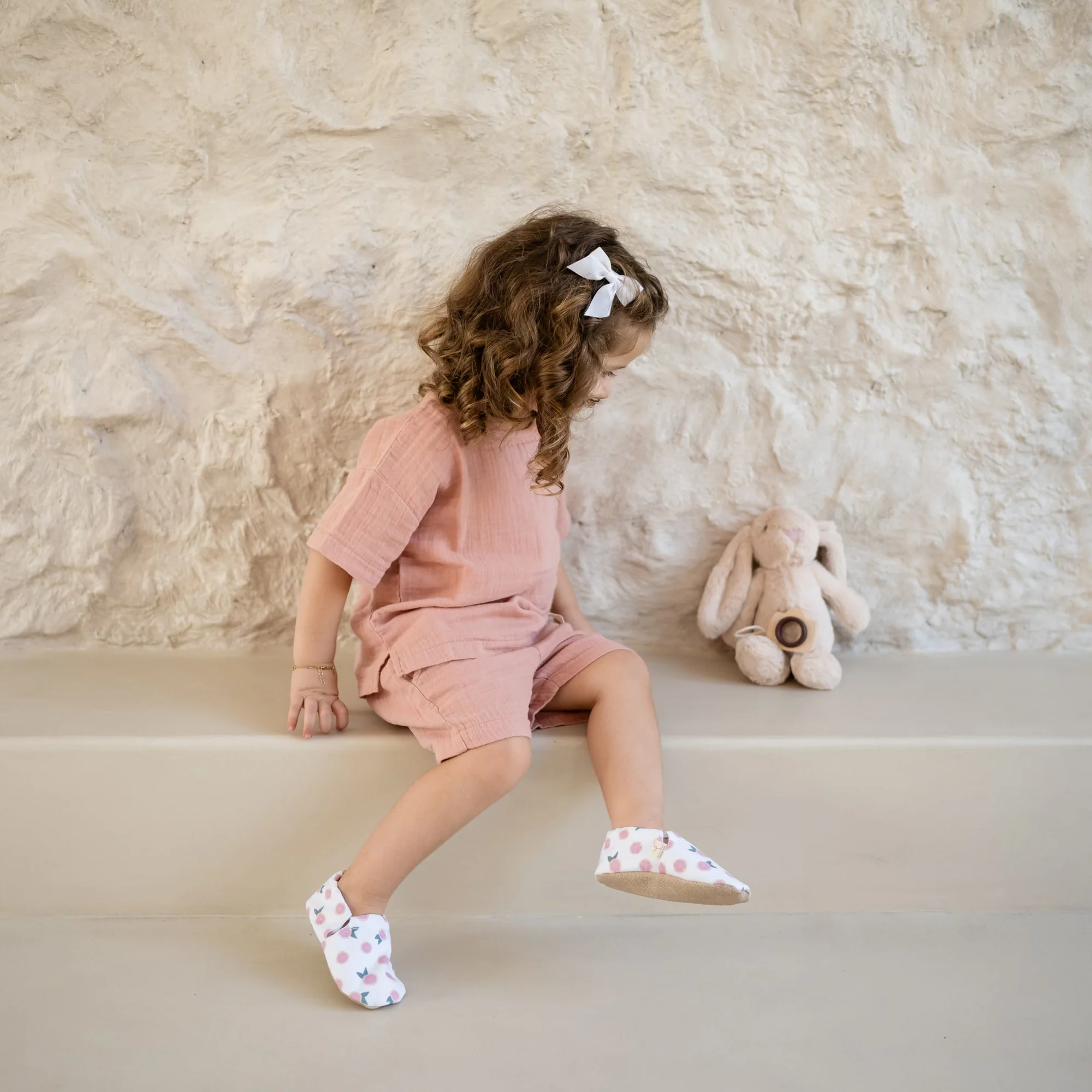 Organic Muslin T-Shirt - Dusty Rose - Image 6