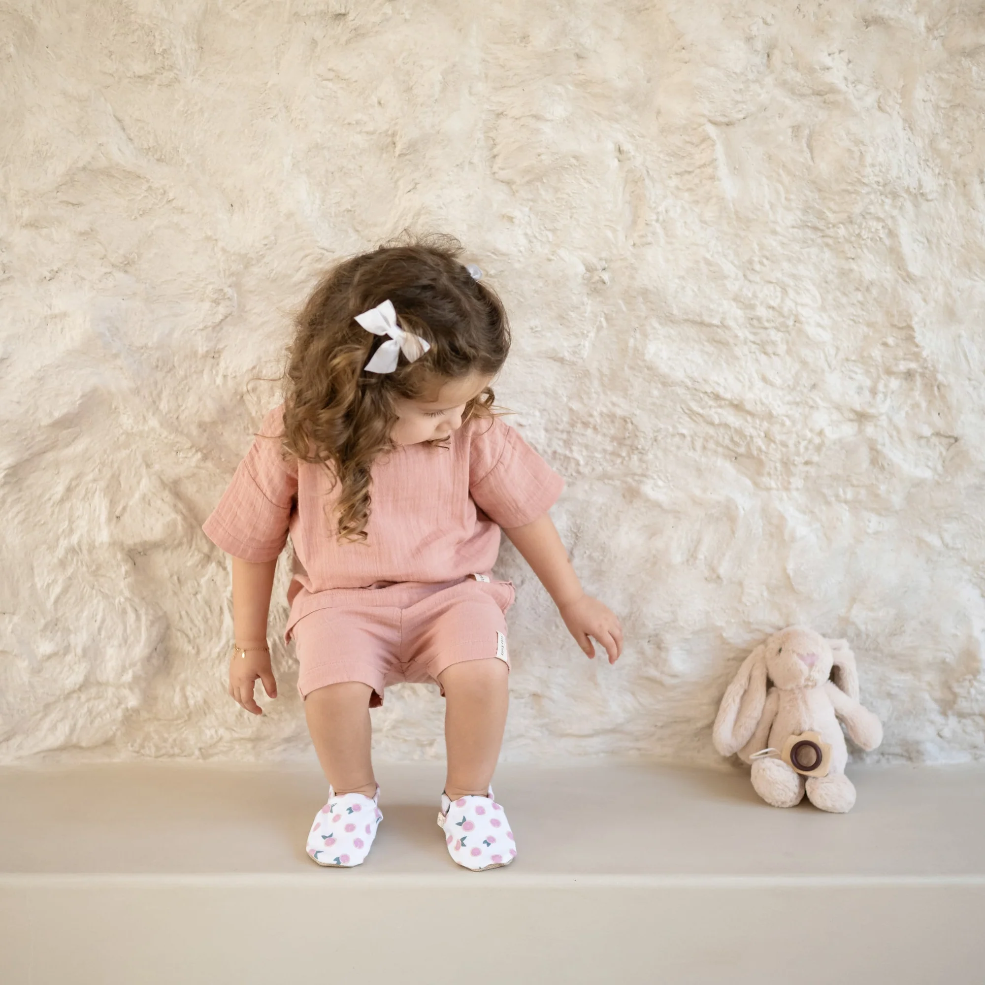 Organic Muslin T-Shirt - Dusty Rose - Image 4