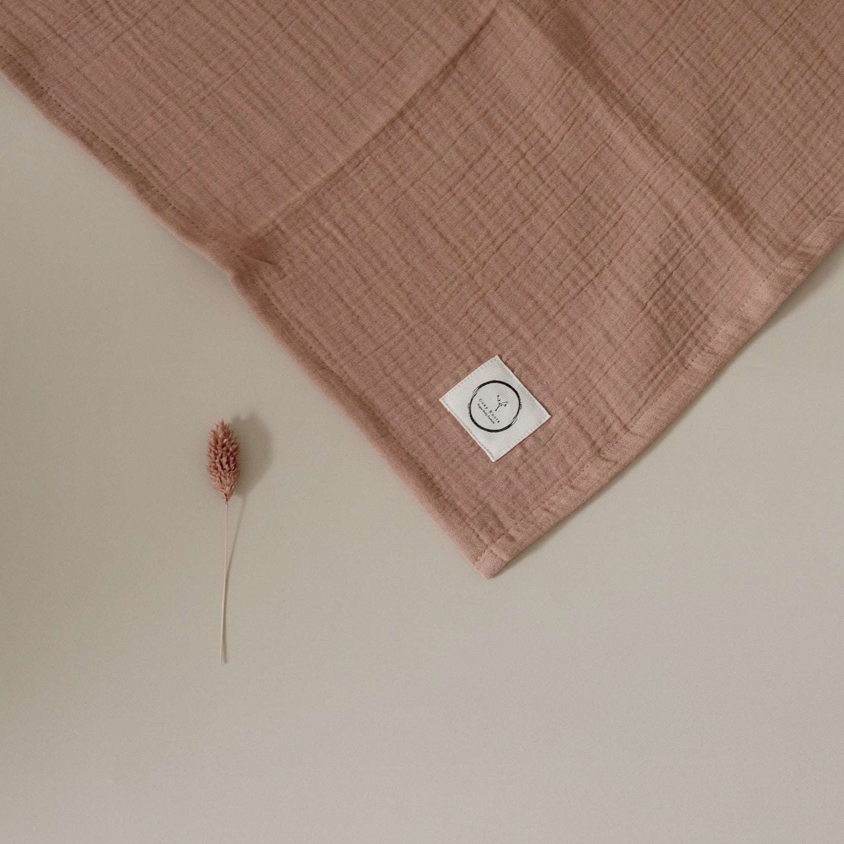 Organic Muslin Swaddle Set - Little Farm/Walnut - SALE - Image 4