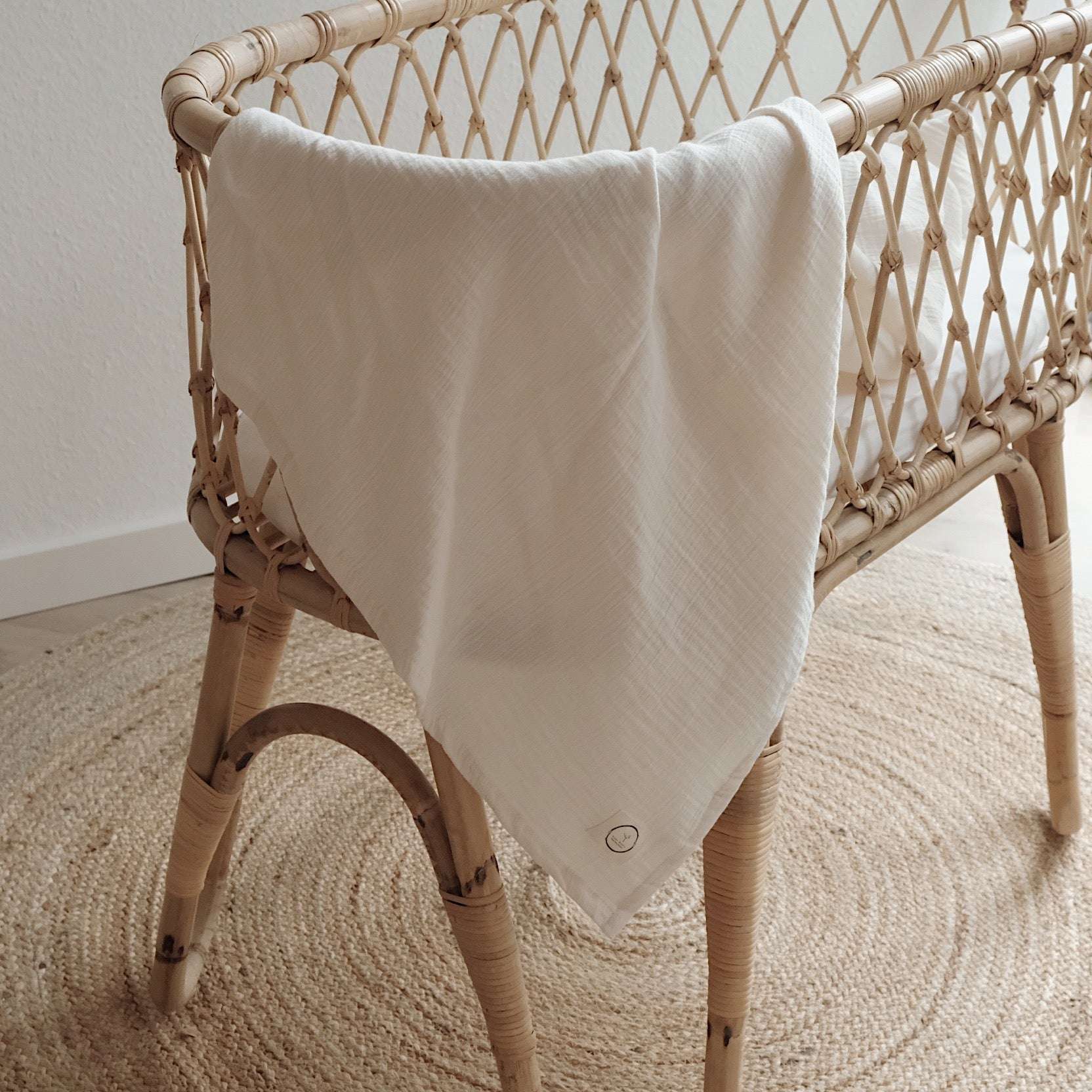 Organic Muslin Swaddle Set - Pure Apple/Sand - SALE - Image 8