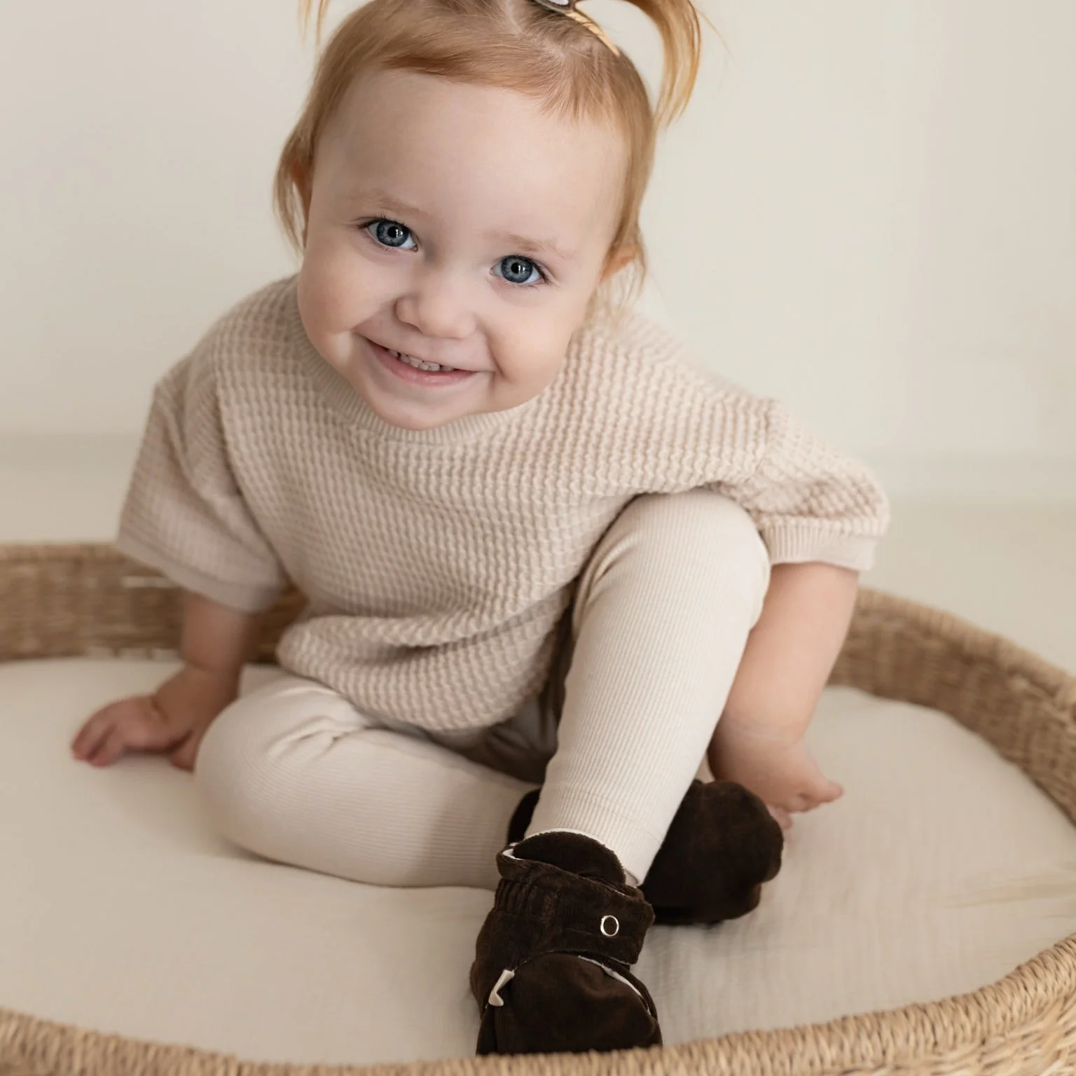 Organic Nicky Booties - Chocolate Brown - Image 3