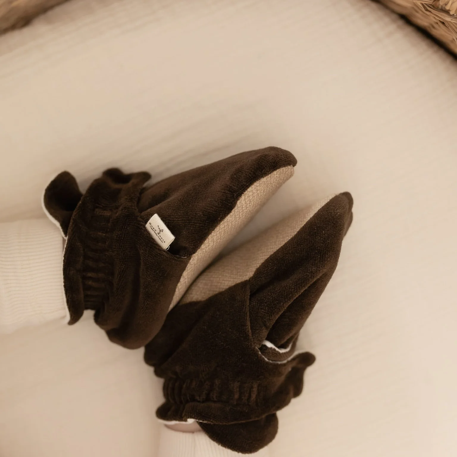 Organic Nicky Booties - Chocolate Brown - Image 5