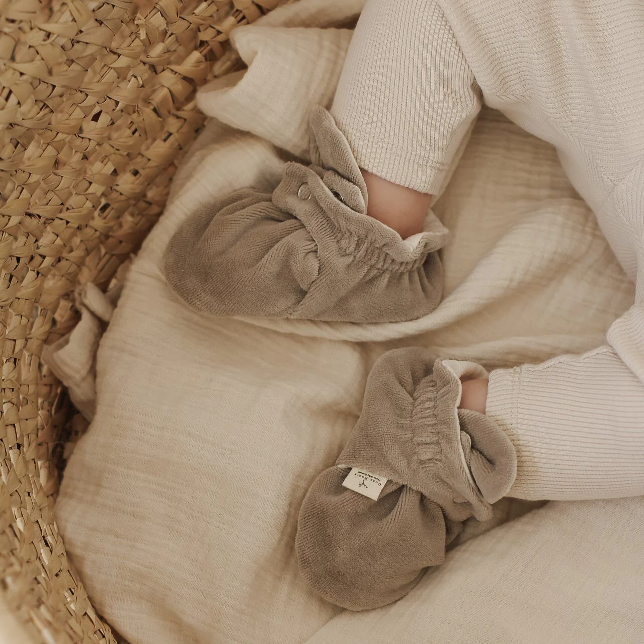 Organic Nicky Booties - Caramel - Image 3