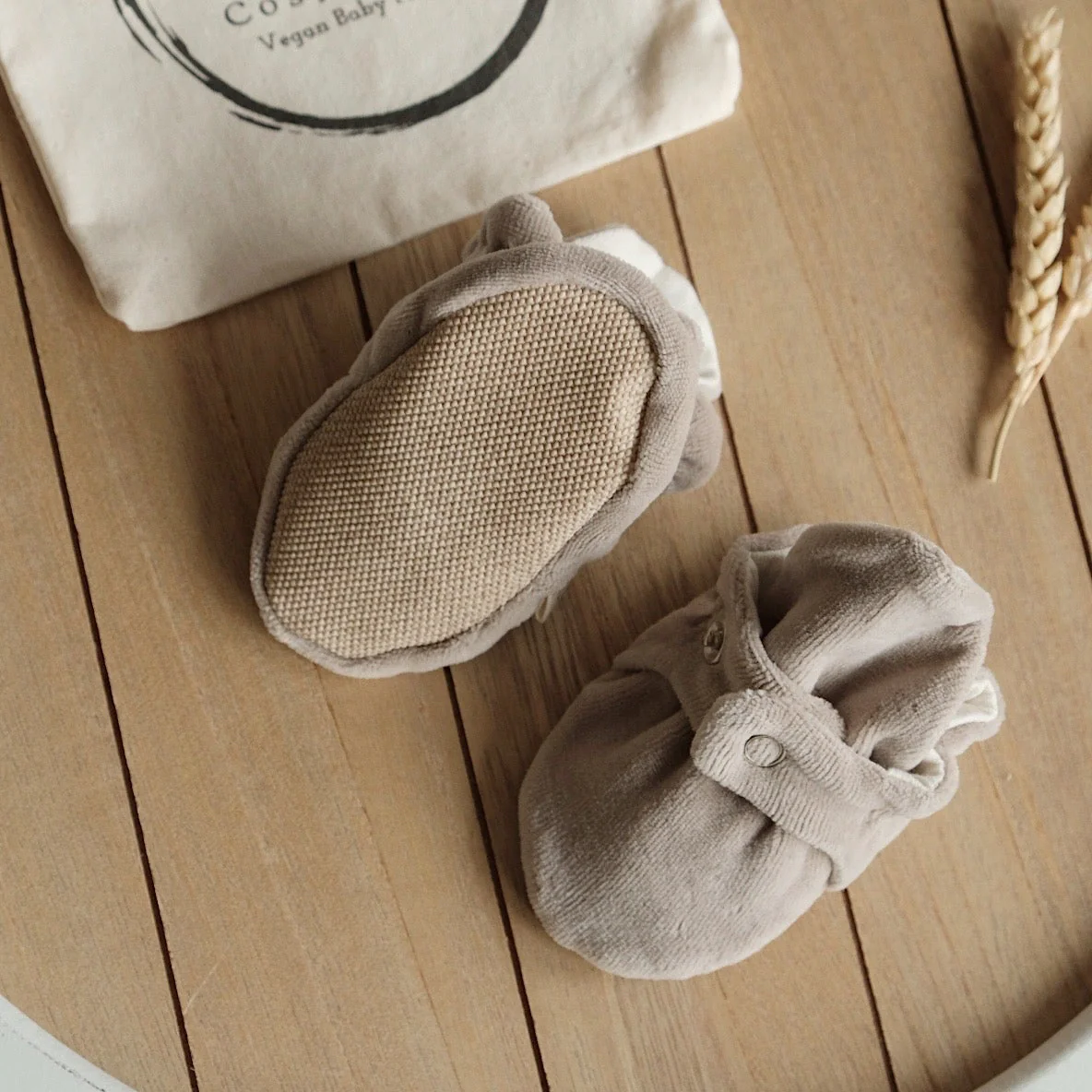 Organic Nicky Booties - Caramel - Image 4