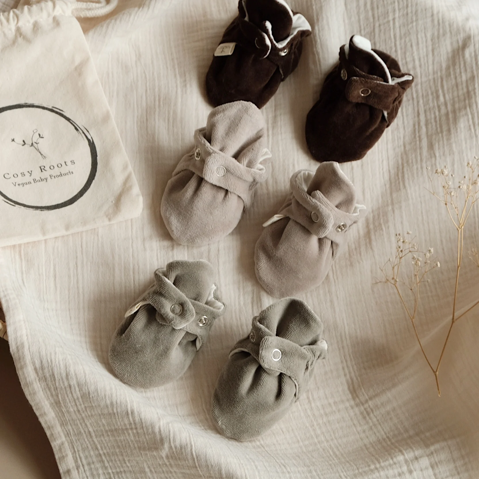 Organic Nicky Booties - Chocolate Brown - Image 8