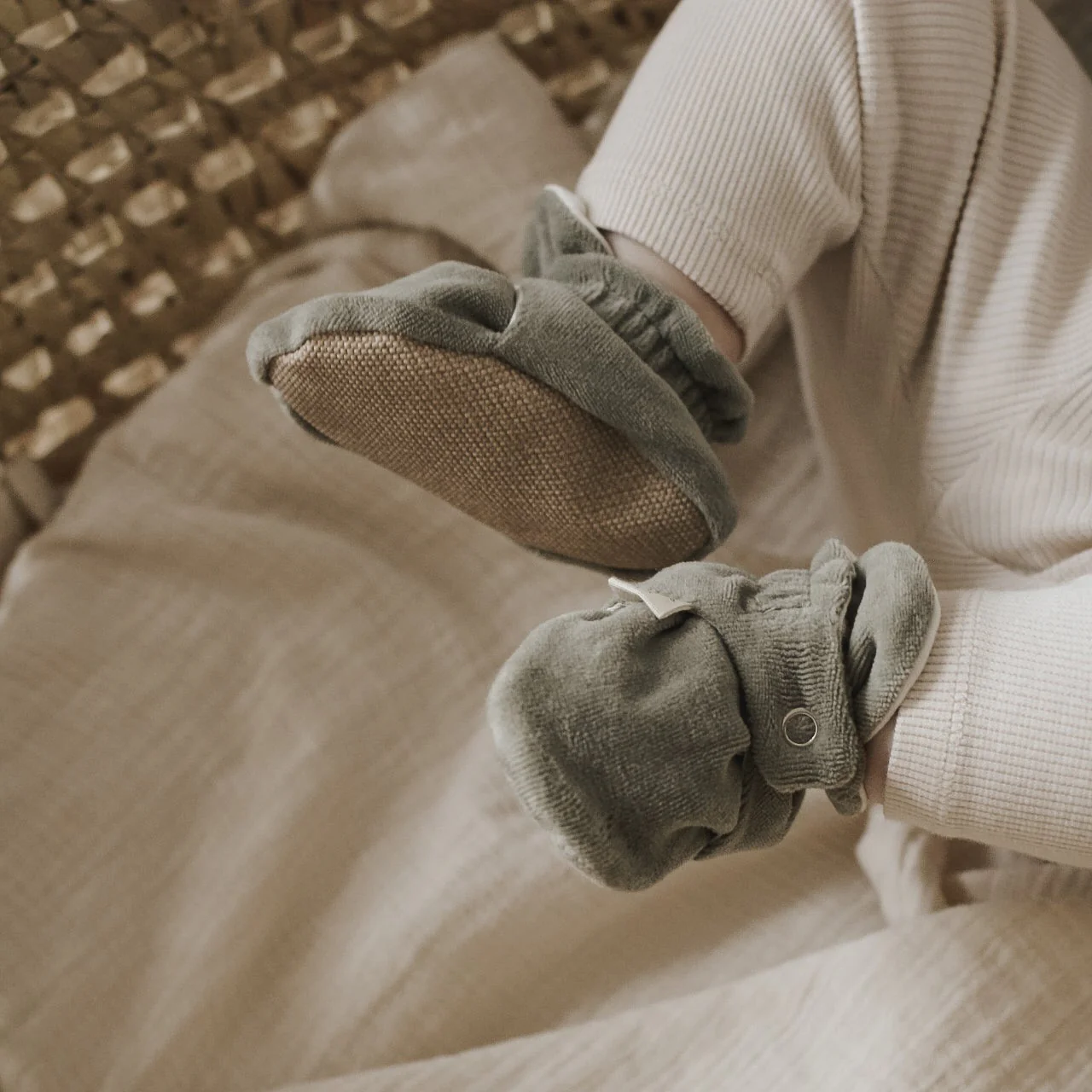 Organic Nicky Booties - Khaki - Image 7