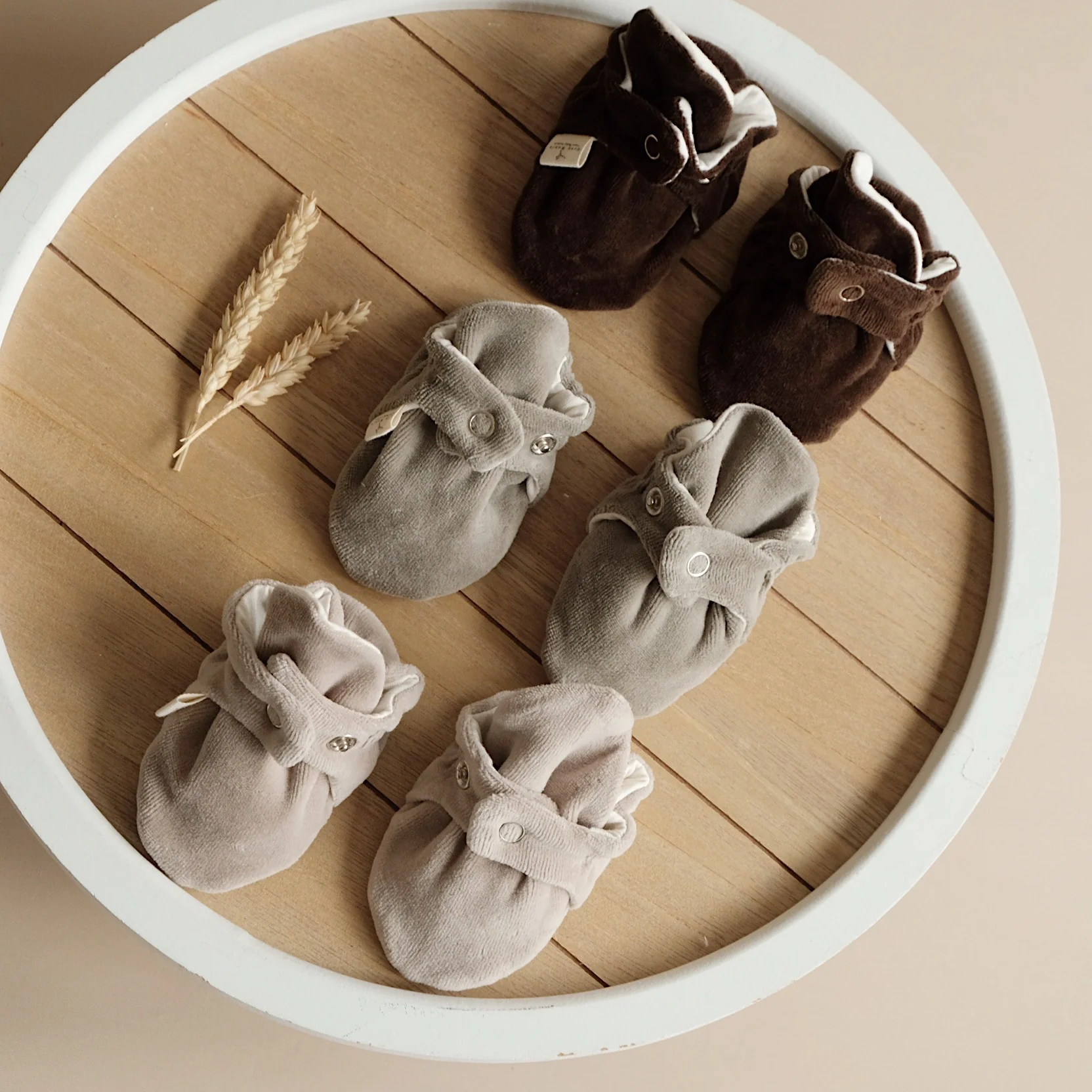 Organic Nicky Booties - Khaki - Image 9