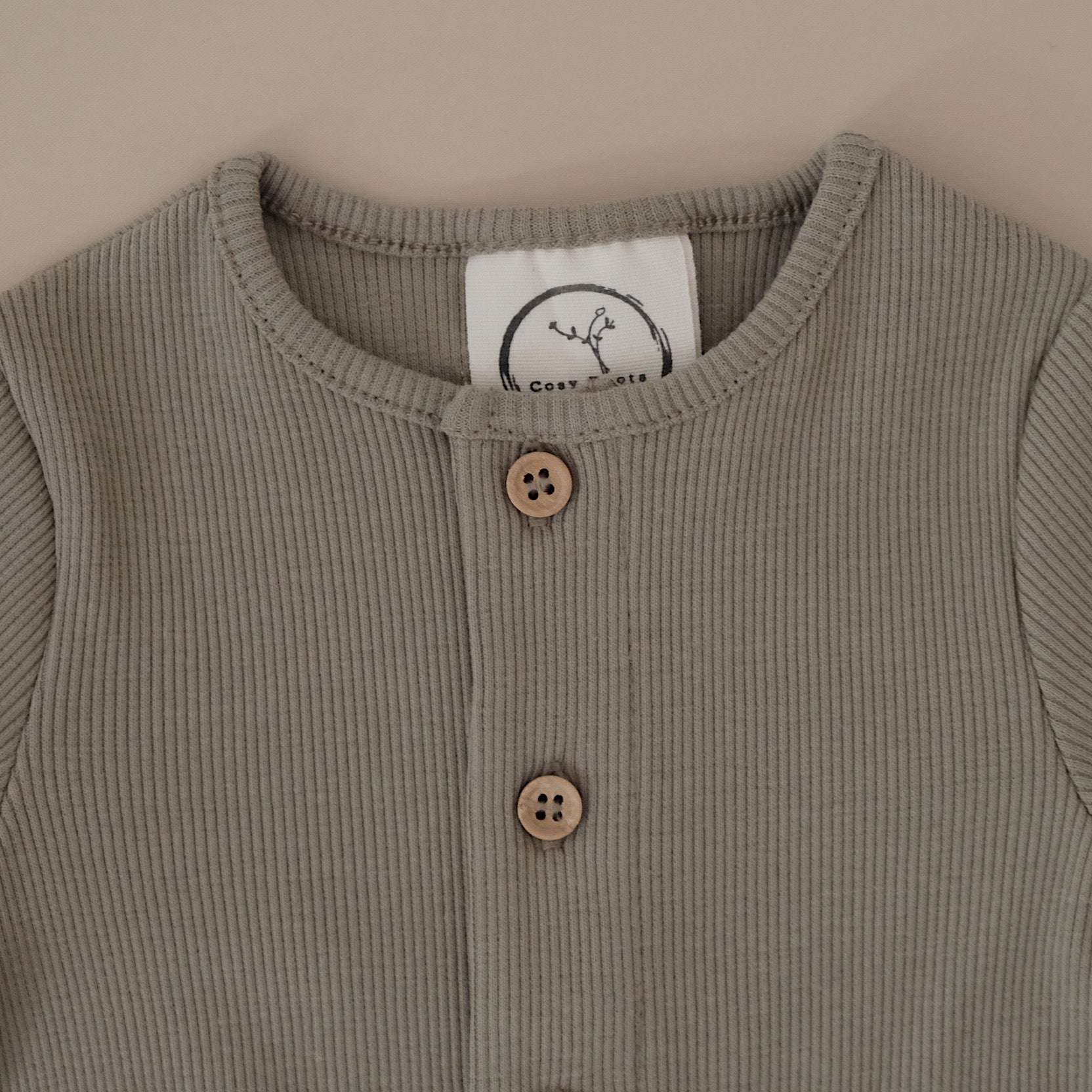 Organic Onepiece - Khaki - SALE - Image 5