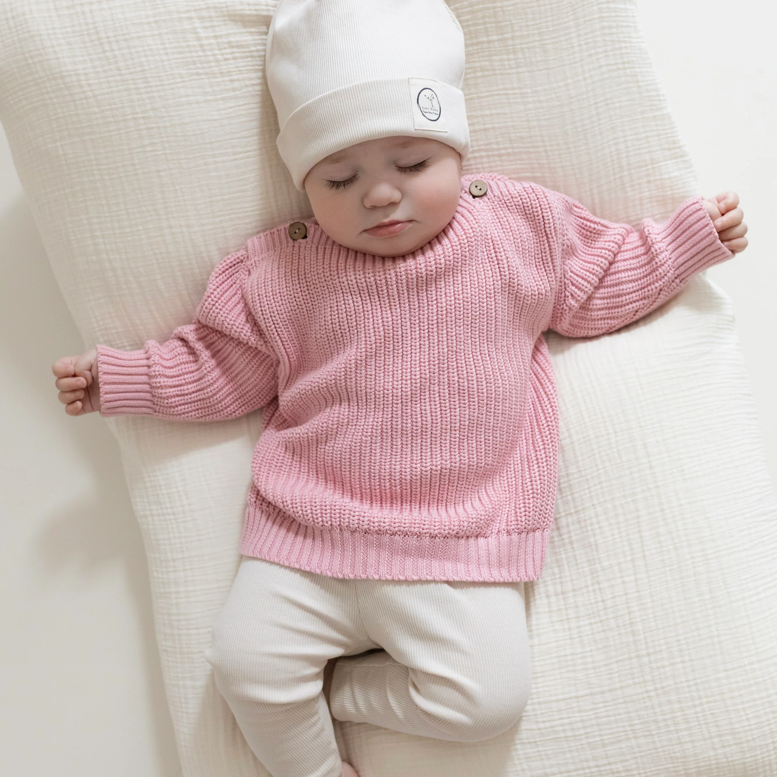 Organic Oversize Knit Pulli - Candy Pink - Image 14