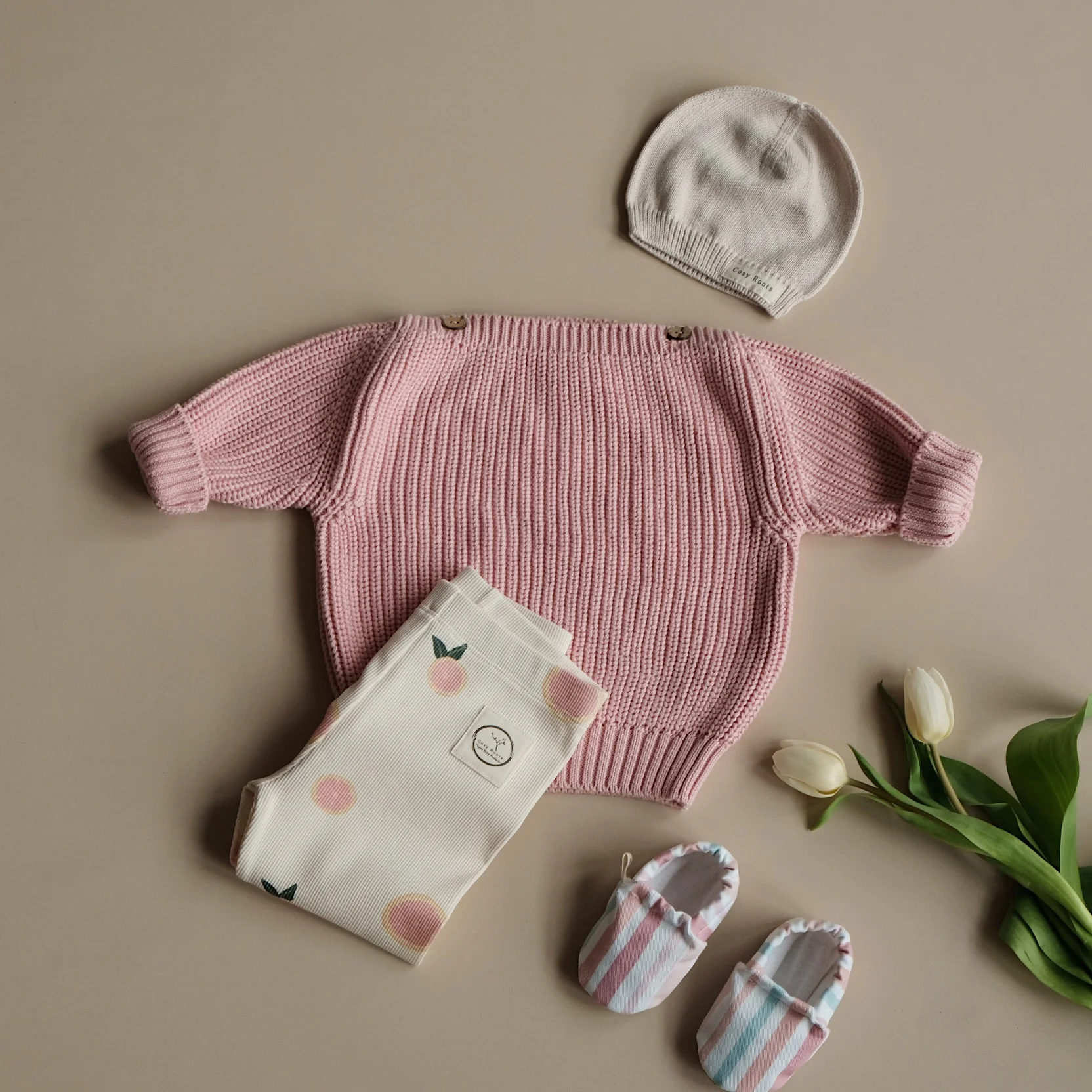 Organic Oversize Knit Pulli - Candy Pink - Image 17