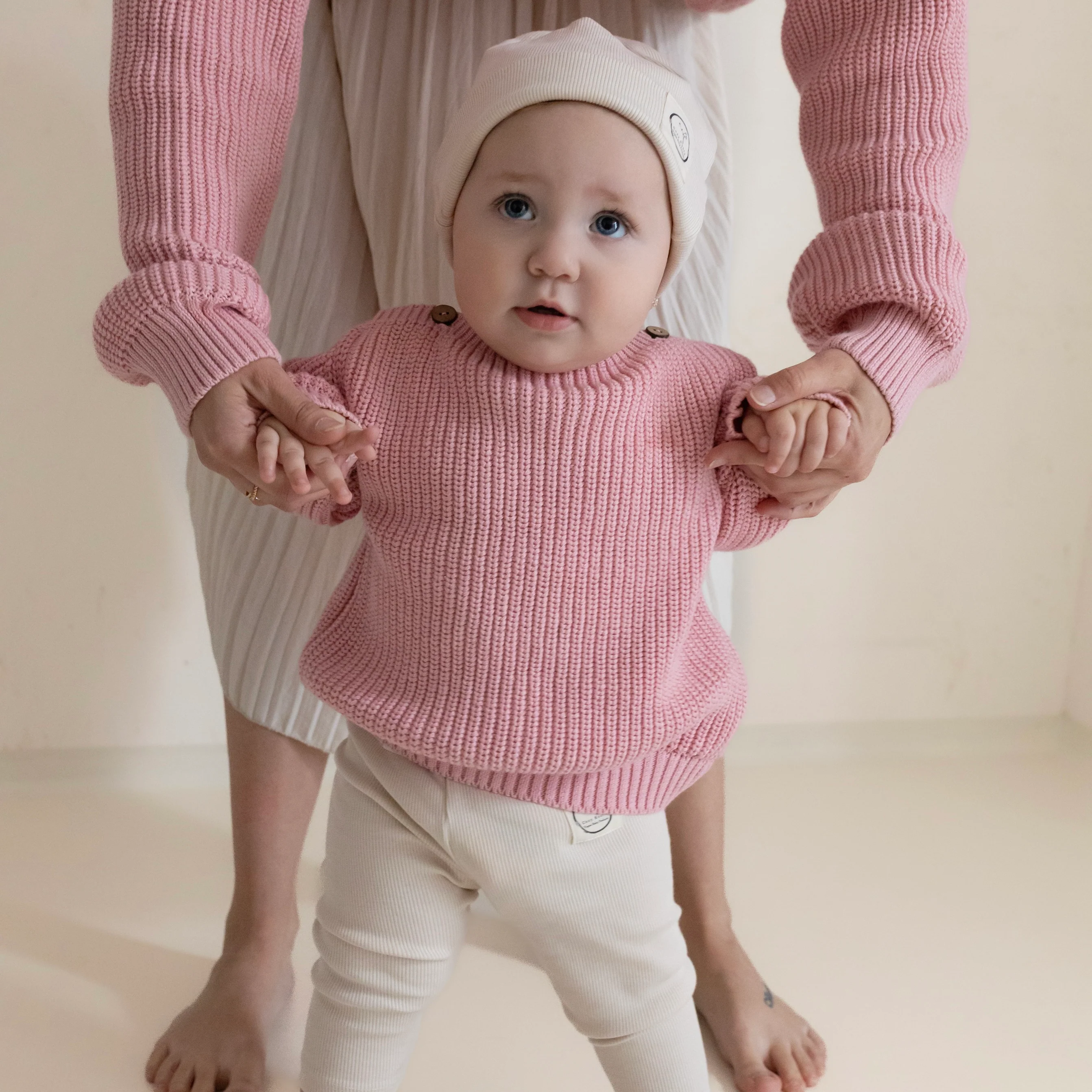 Organic Oversize Knit Pulli - Candy Pink - Image 6