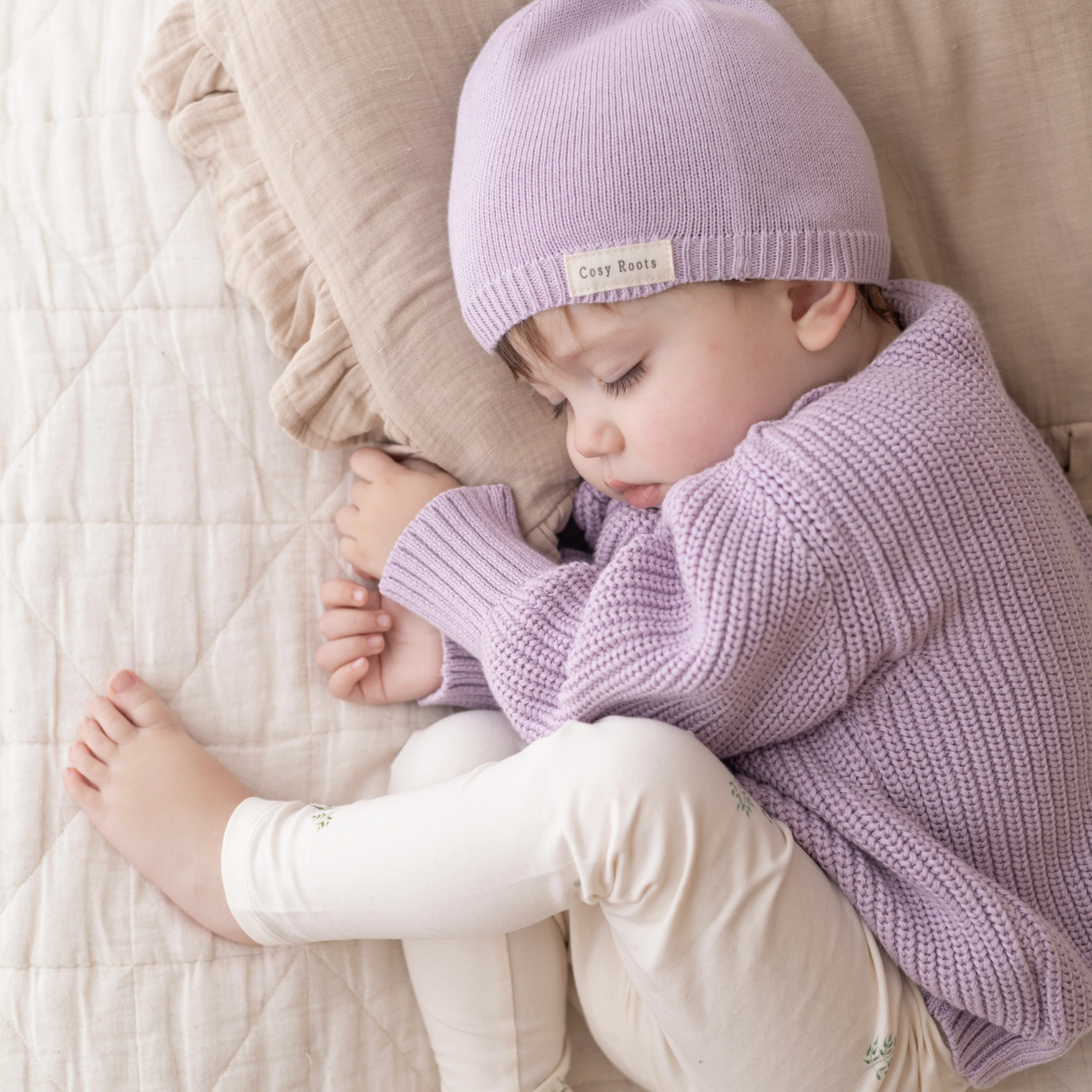Organic Oversize Knit Pulli - Lavender - Image 10