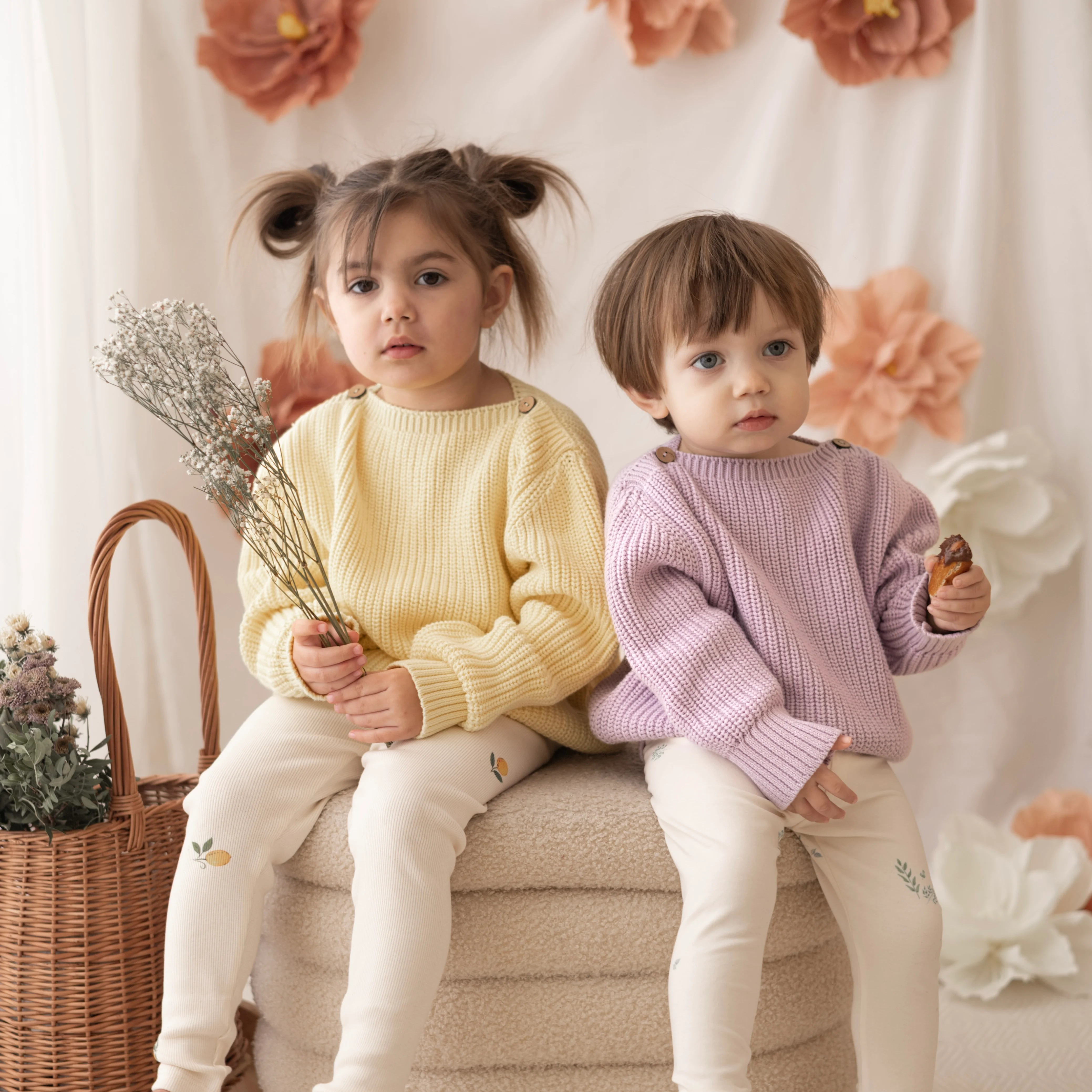 Organic Oversize Knit Pulli - Lavender - Image 6
