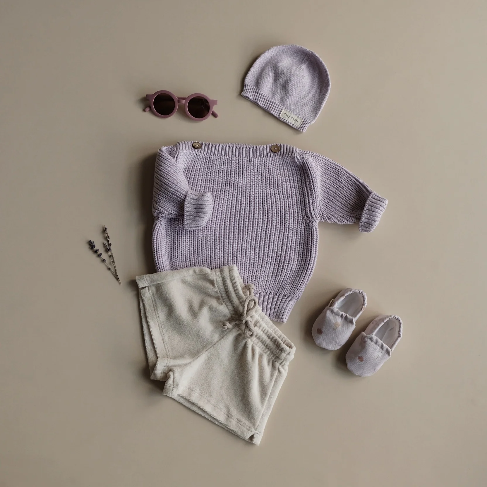 Organic Oversize Knit Pulli - Lavender - Image 8