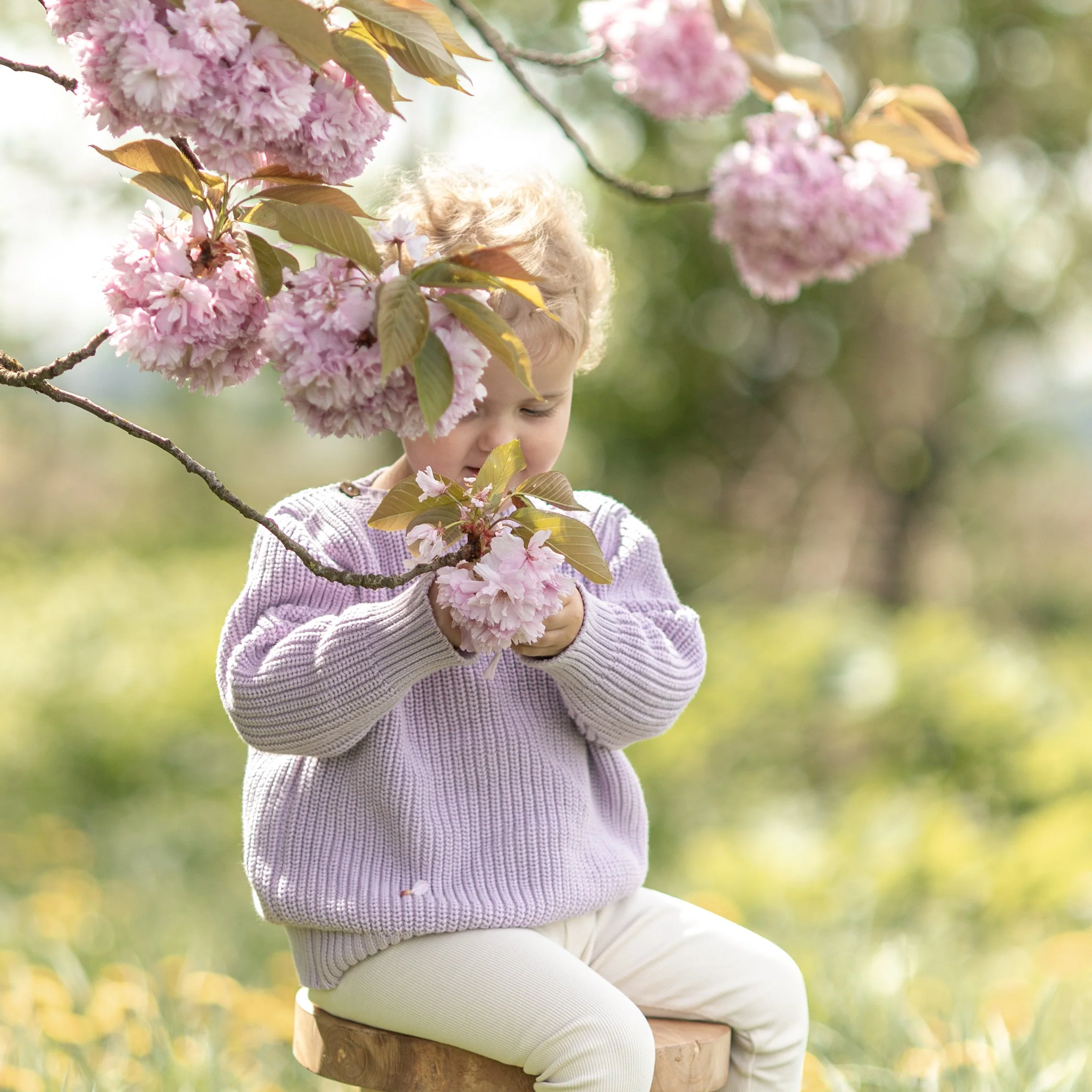 Organic Oversize Knit Pulli - Lavender - Image 9